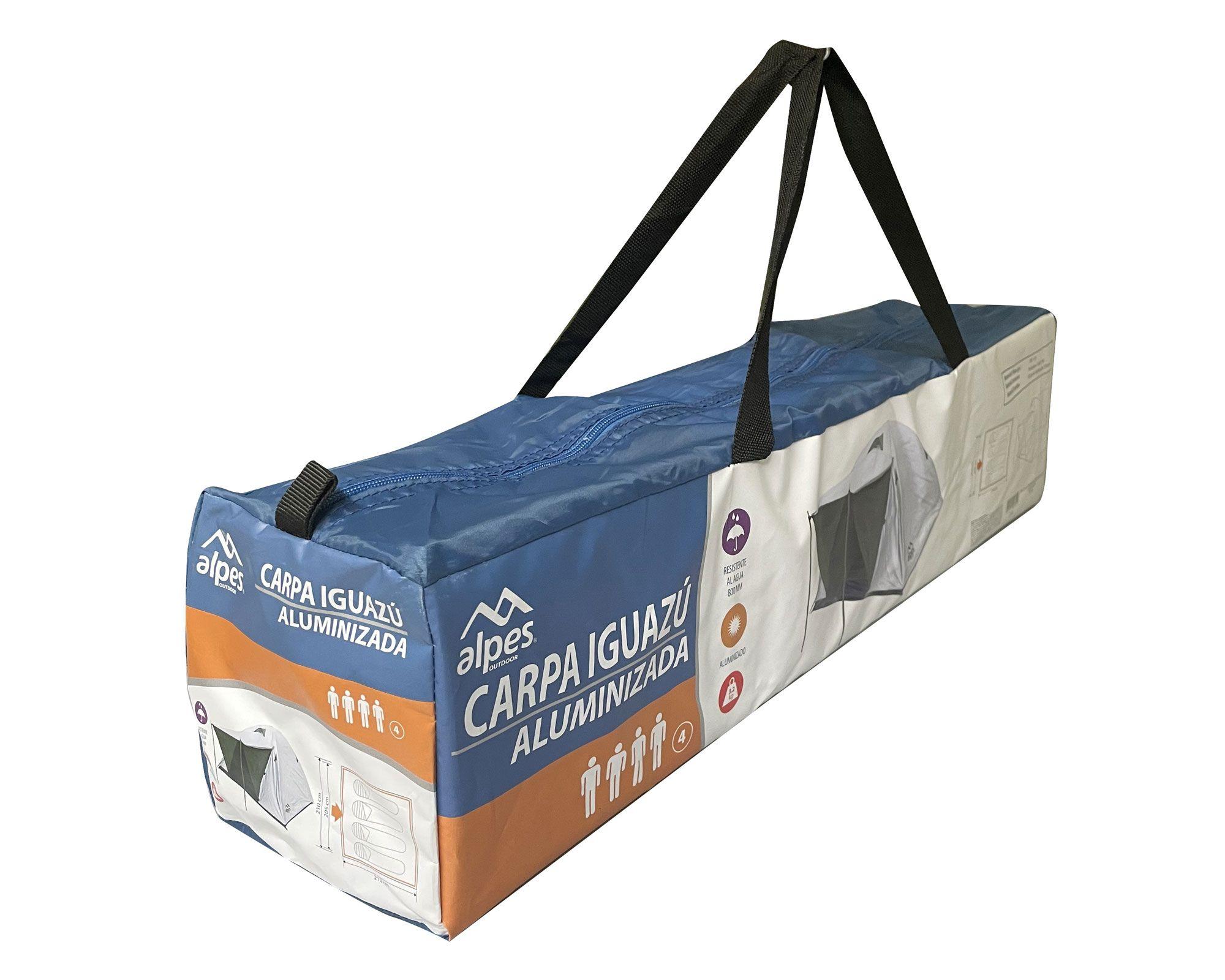Carpa 4 personas aluminizada Alpes-5