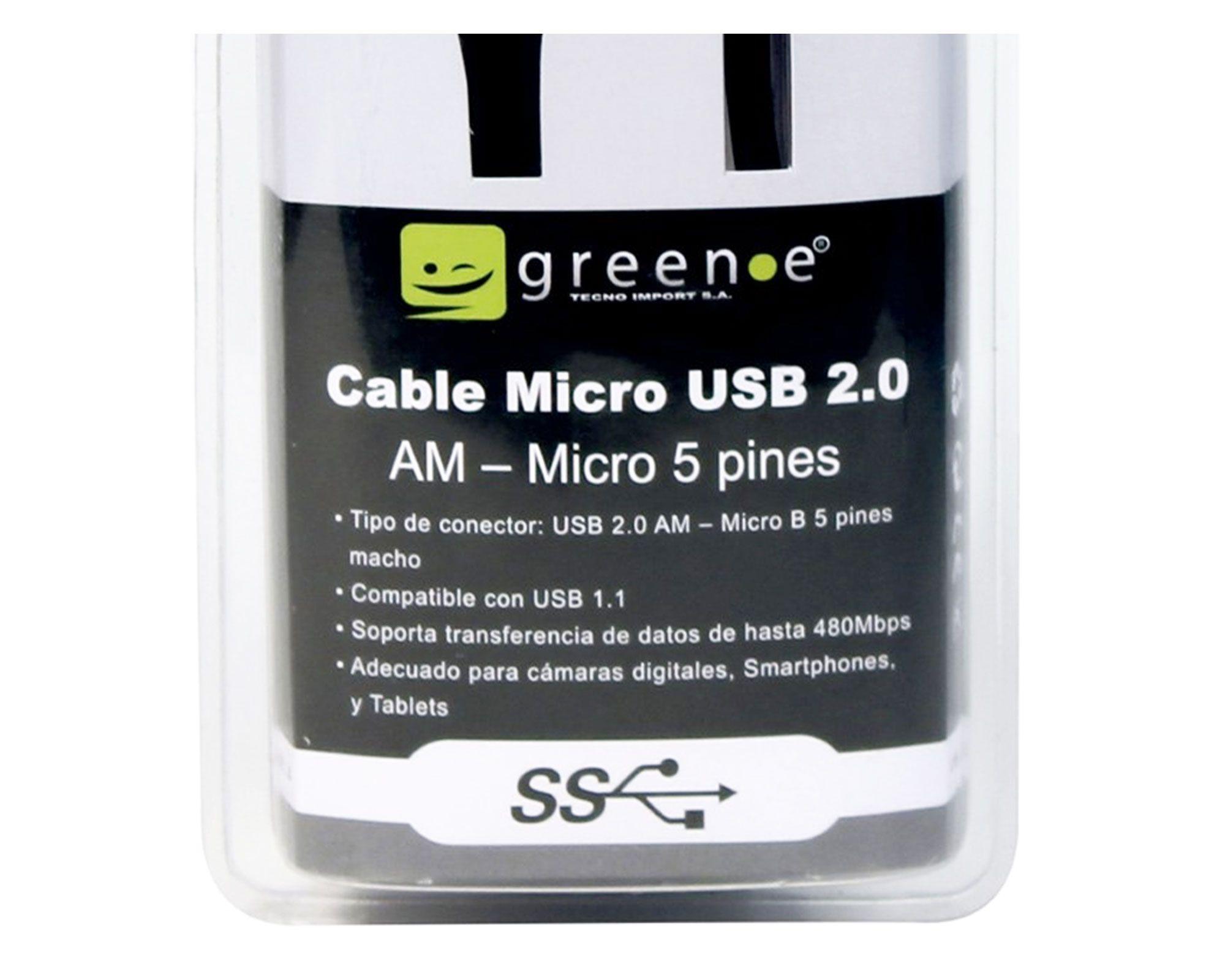 Cable micro USB 2.0 Green-e-2