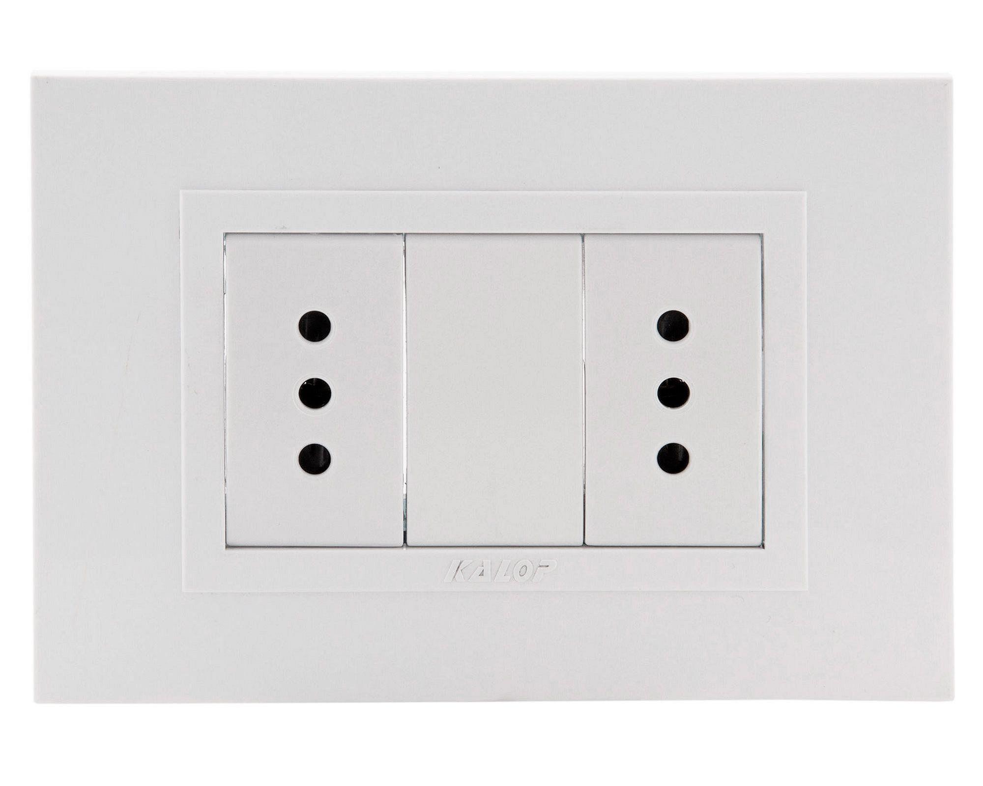 Enchufe doble Zen basic blanci Kalop-2