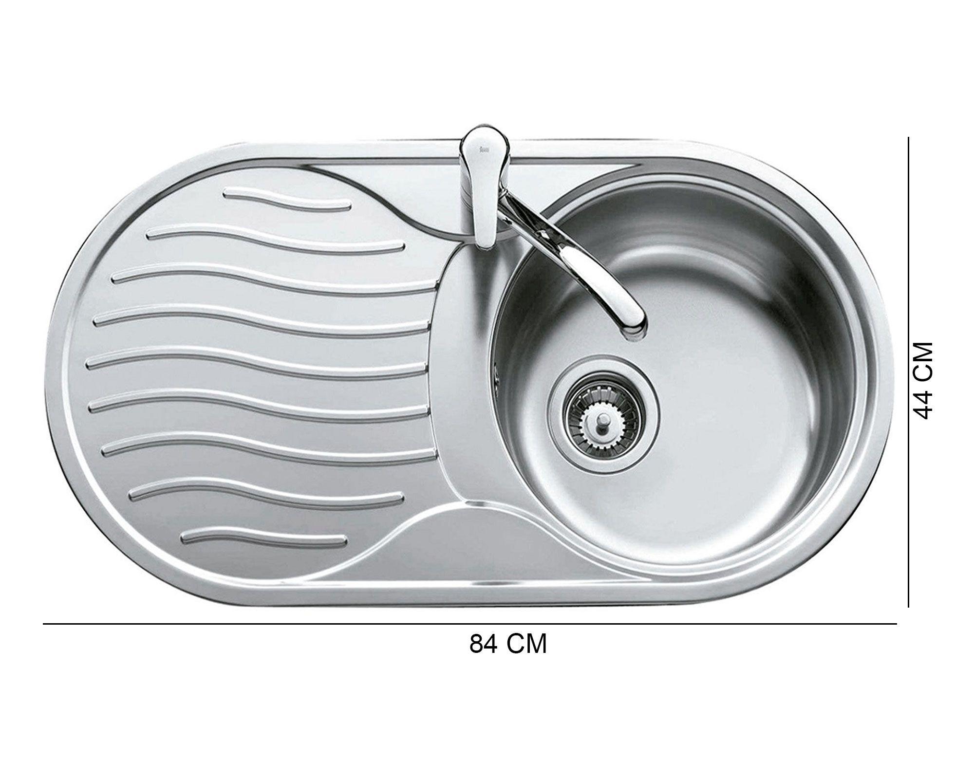 Lavaplatos empotrado derecha DR 80 inox Teka-3