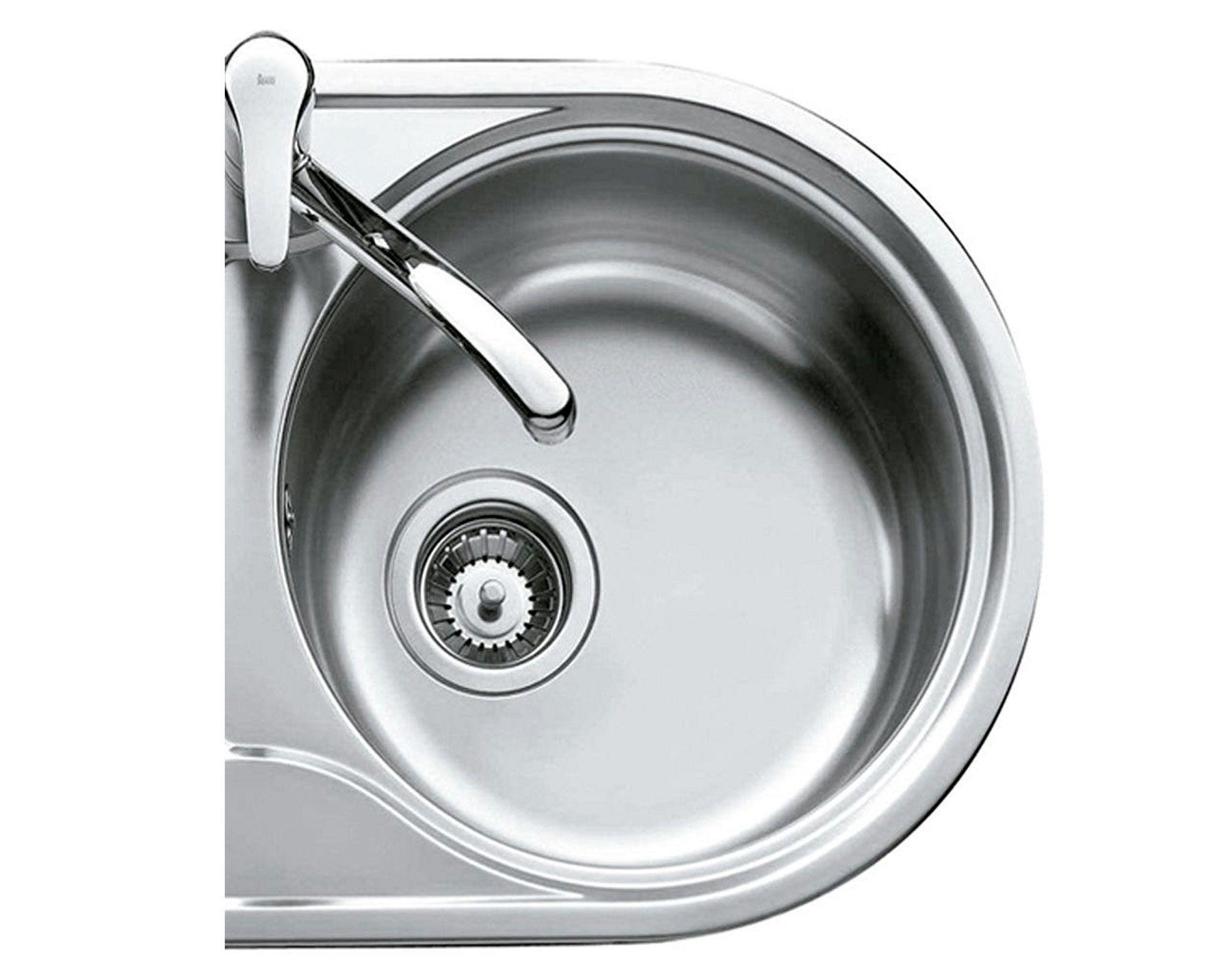 Lavaplatos empotrado derecha DR 80 inox Teka-2