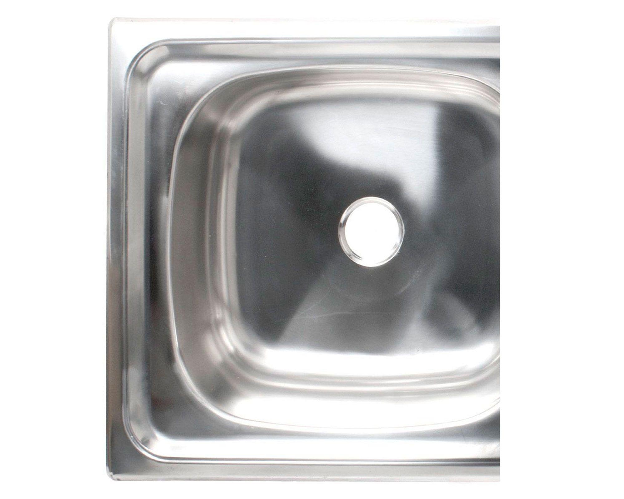 Lavaplatos empotrado 80x43.5 cm izquierda inox Splendid-2