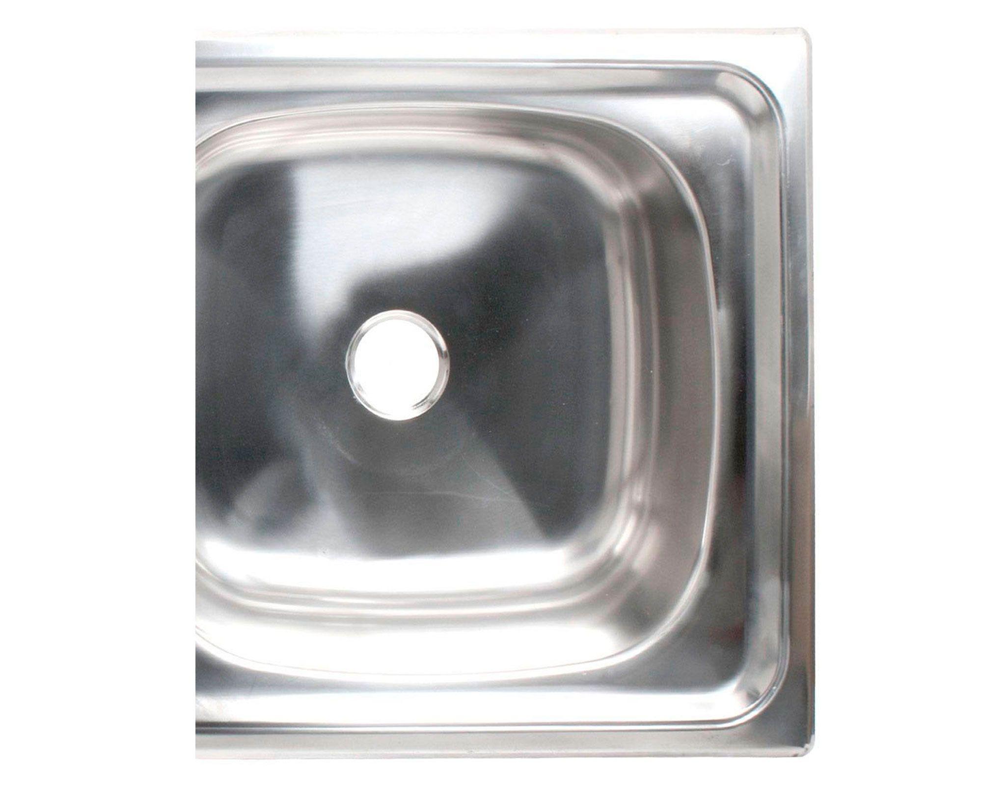 Lavaplatos empotrado 80x43.5 cm derecha inox Splendid-2