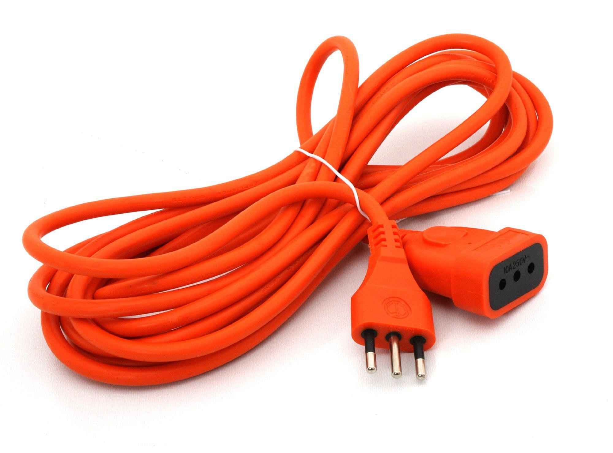 Extensión 10 mt eléctrica naranjo Macrotel-0