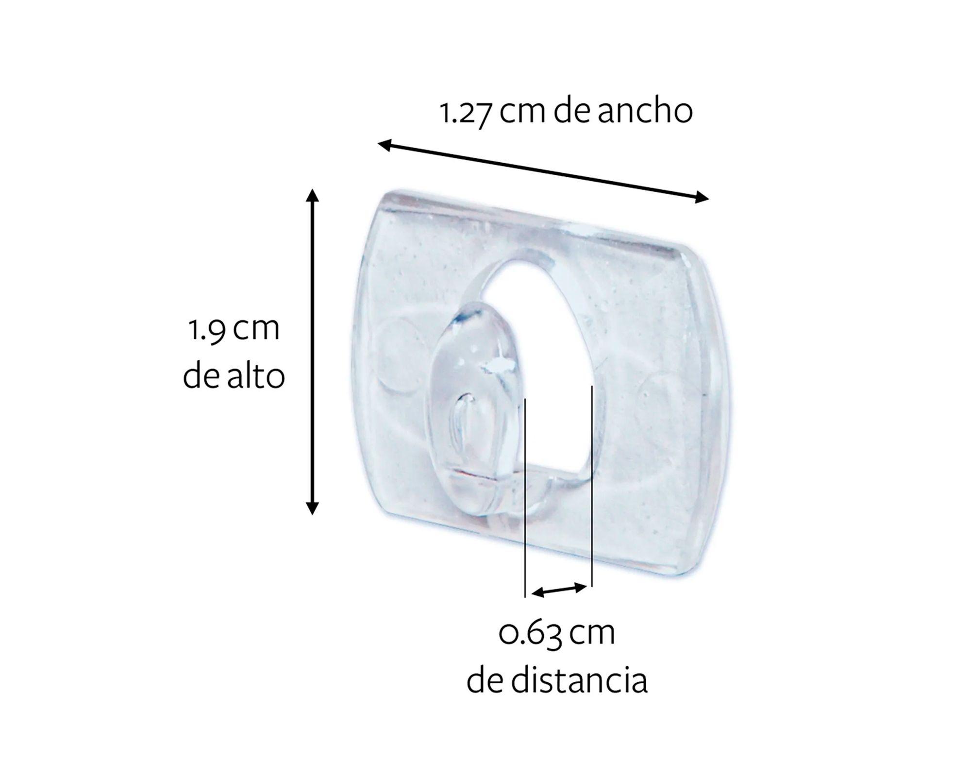Mini ganchos decorativos transparentes Command-5