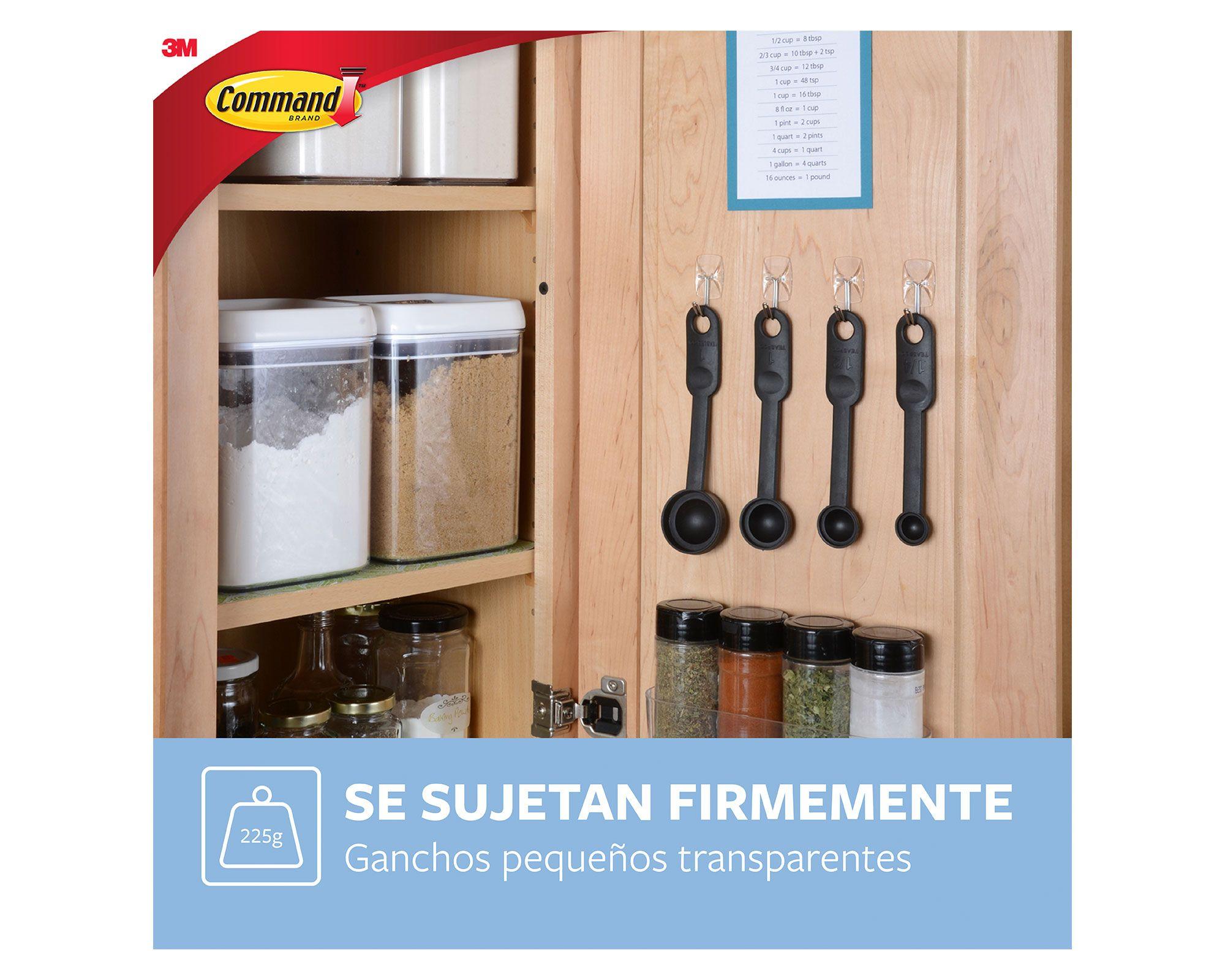 Gancho para utensilios transparente Command-7