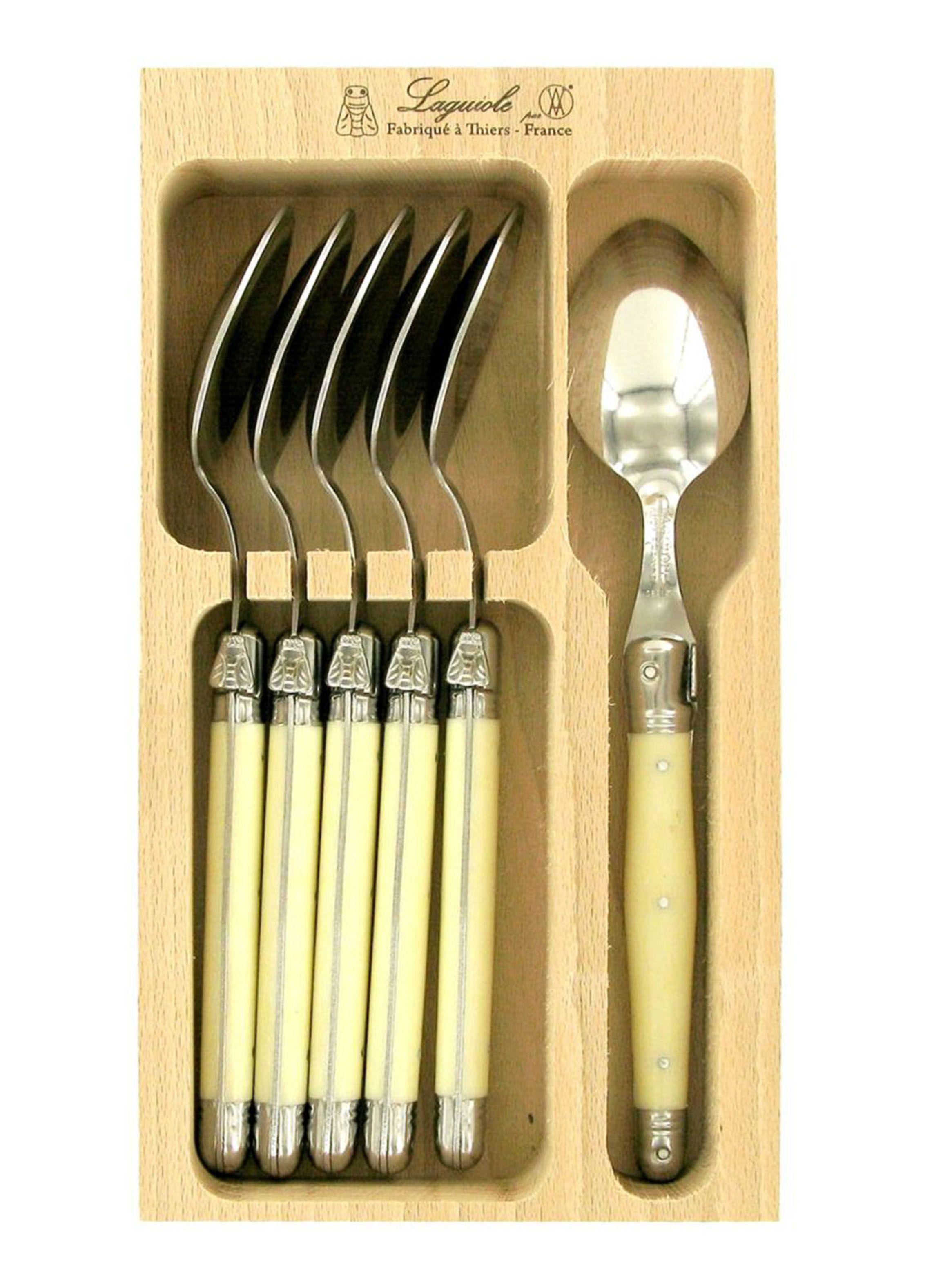 Set Laguiole 6 Cucharas Sopera Ivory-0