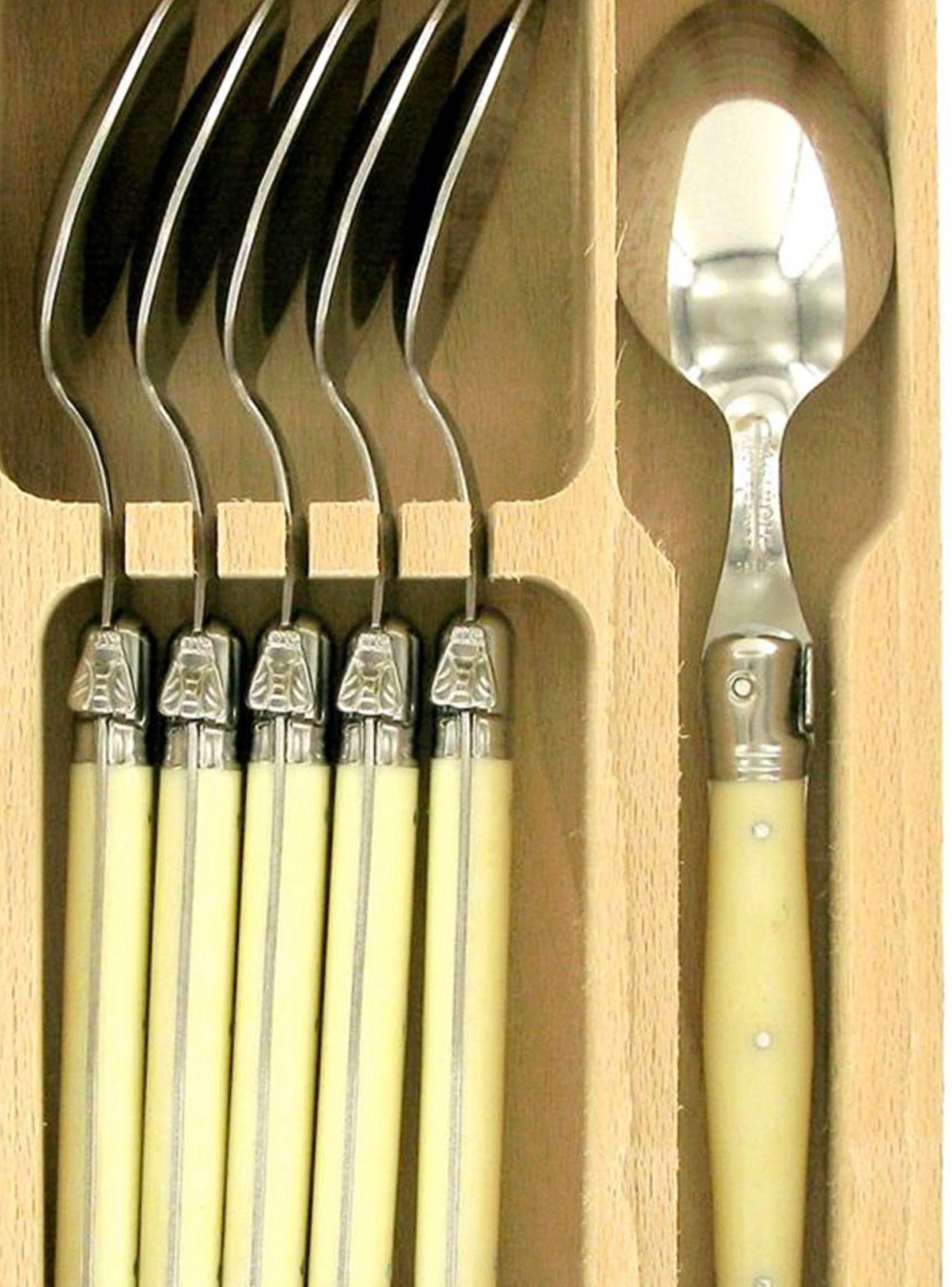 Set Laguiole 6 Cucharas Sopera Ivory-1