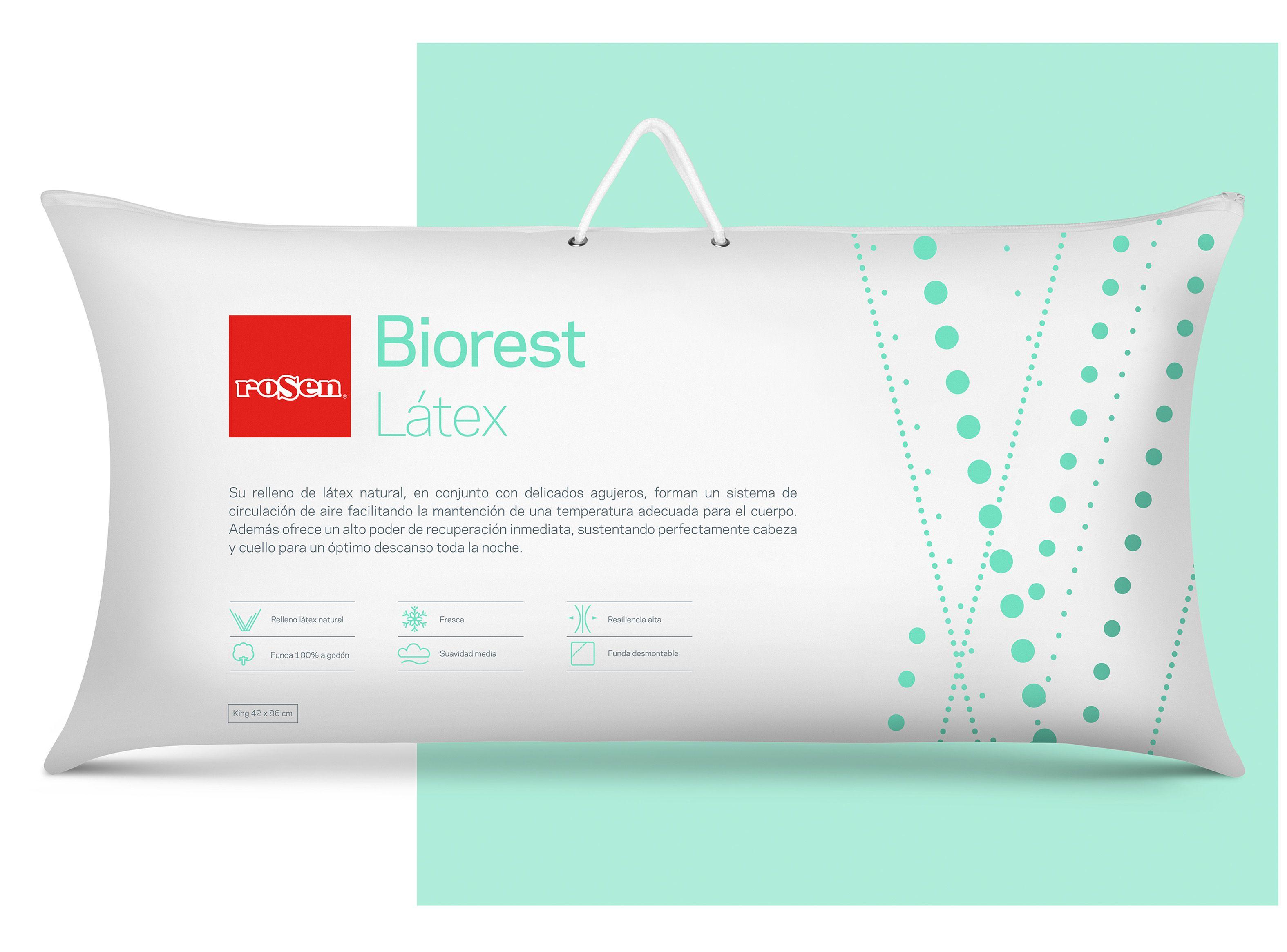 Almohada Rosen Biorest King 42 x 86 cm-0