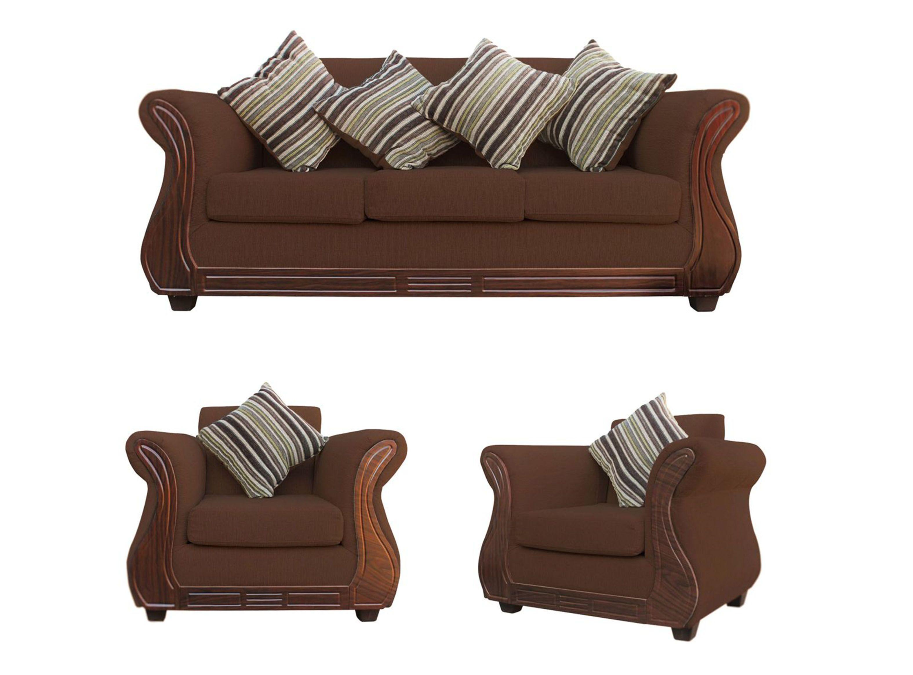 Juego Living Tela Facundo 3 C + 2 Sillones Attimo-0