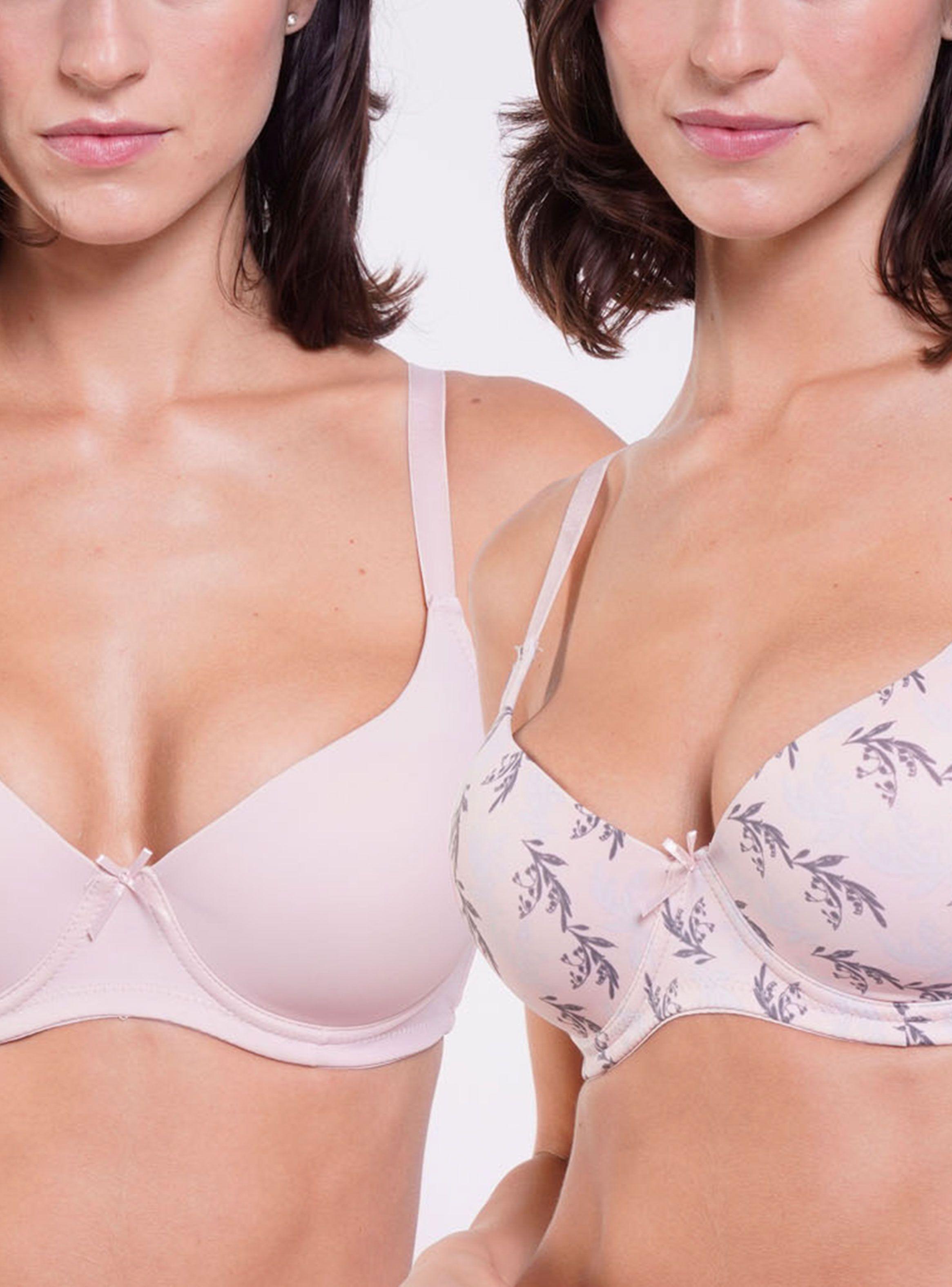 Pack 2 Sostén Copa C Microfibra-0