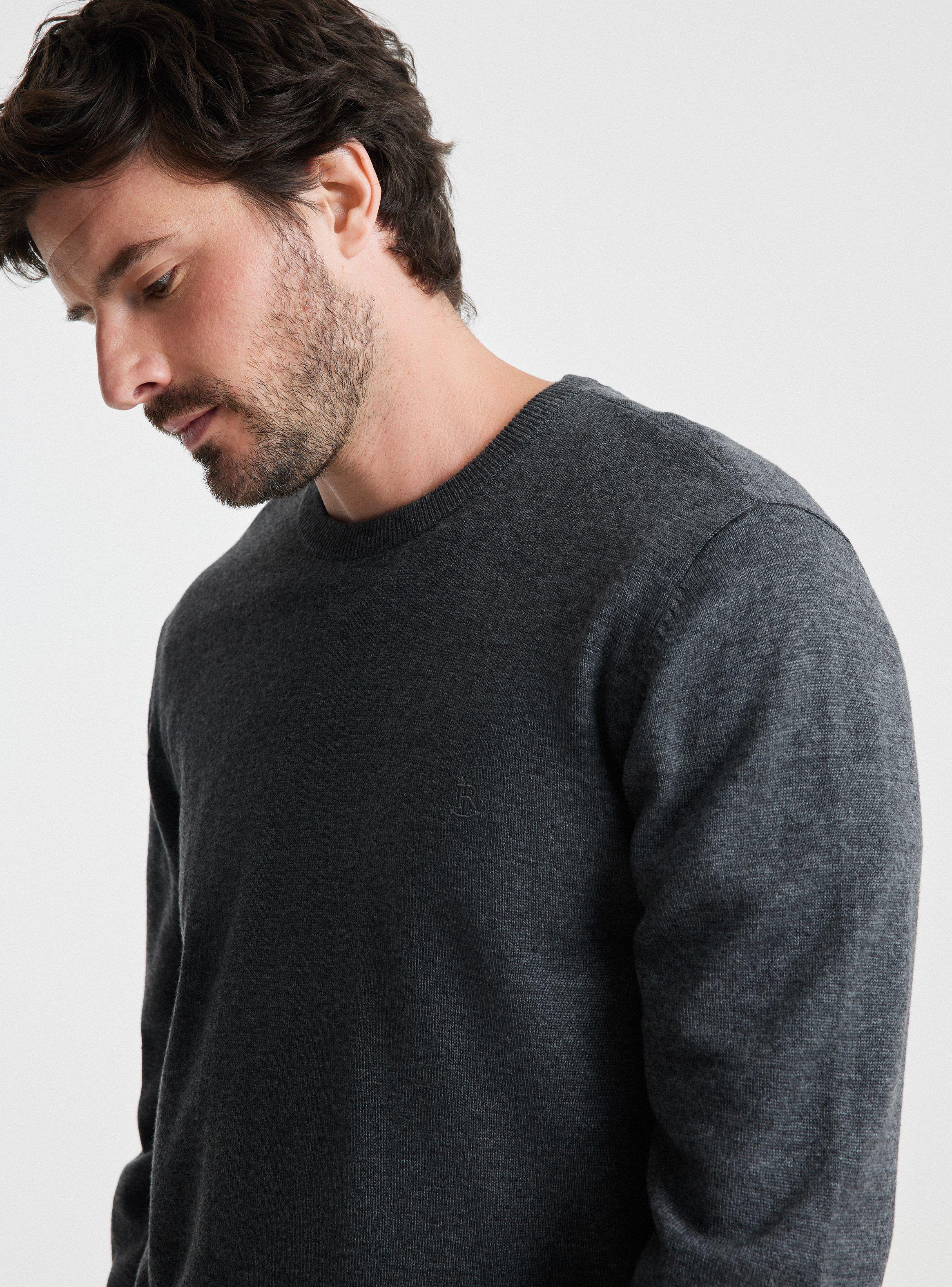 Sweater Básico Cuello Redondo Algodón-2