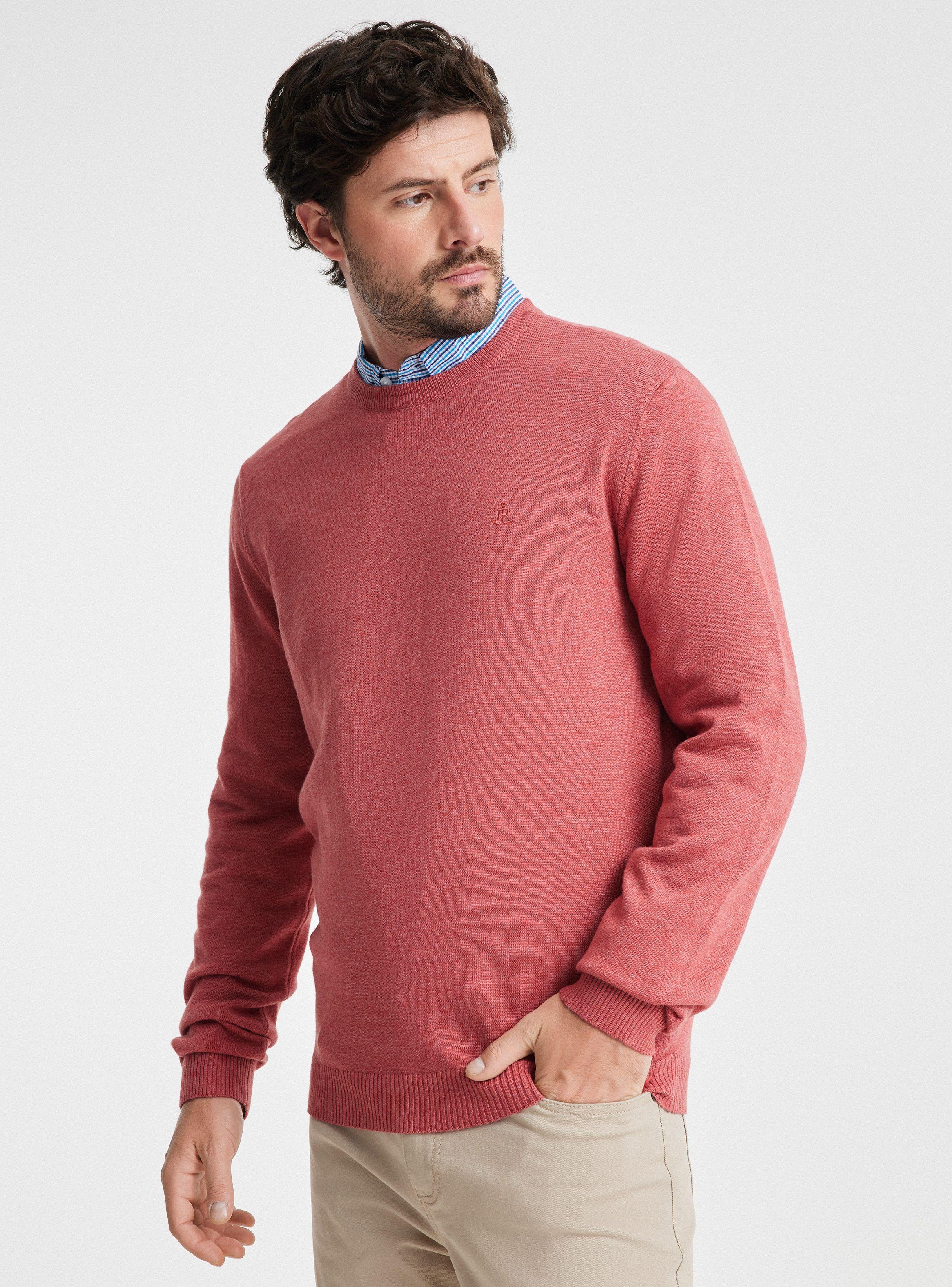 Sweater Básico Cuello Redondo Algodón-0