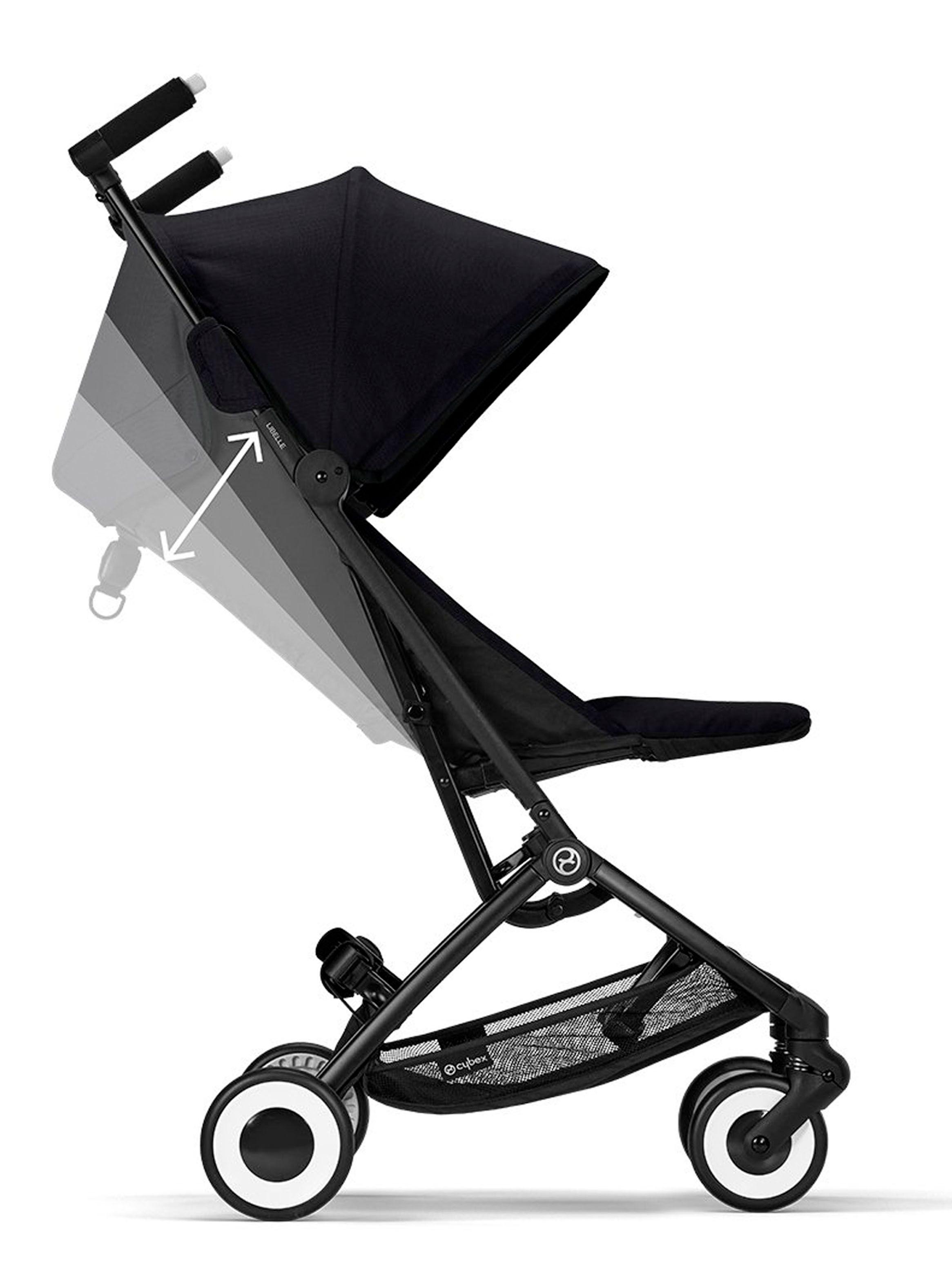 Coche Travel System Libelle Negro y Silla Aton S2-2