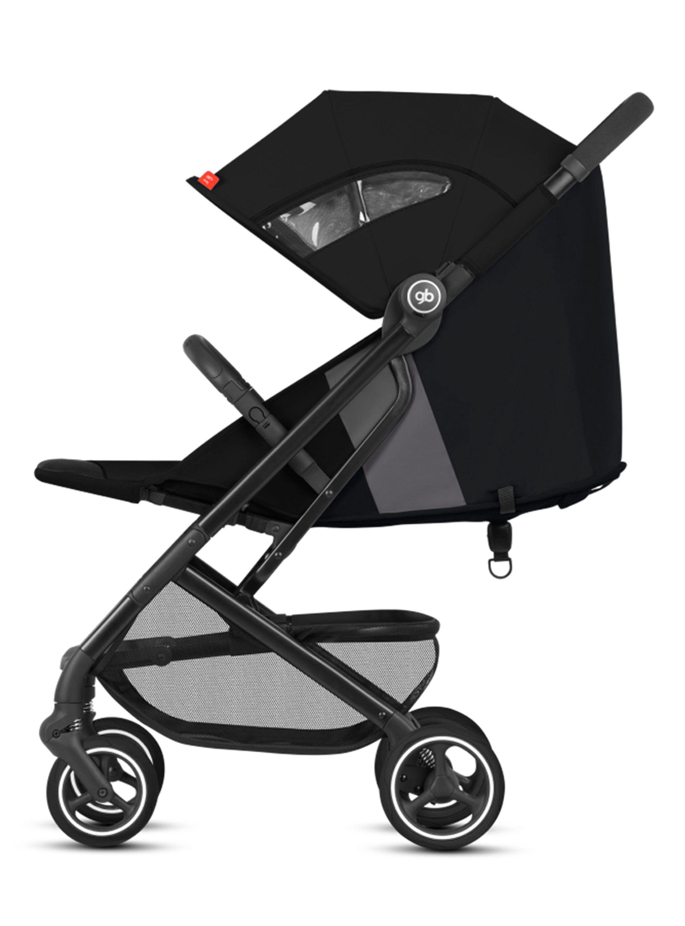 Coche Travel Qbit City Negro y Silla Aton B2-2