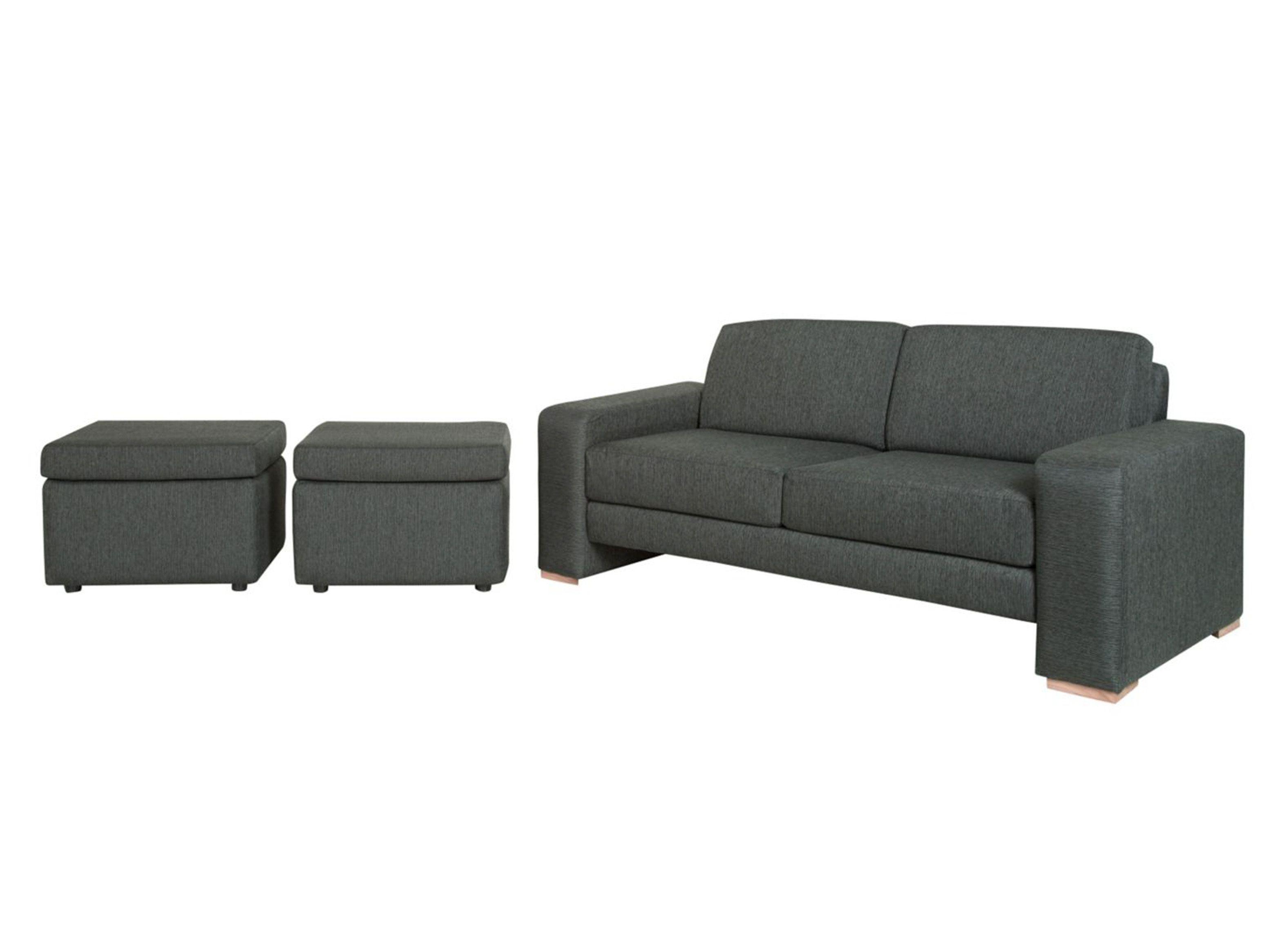 Juego de Living Omerta Sofá 3C + 2 Pouf Sanenzzo-1