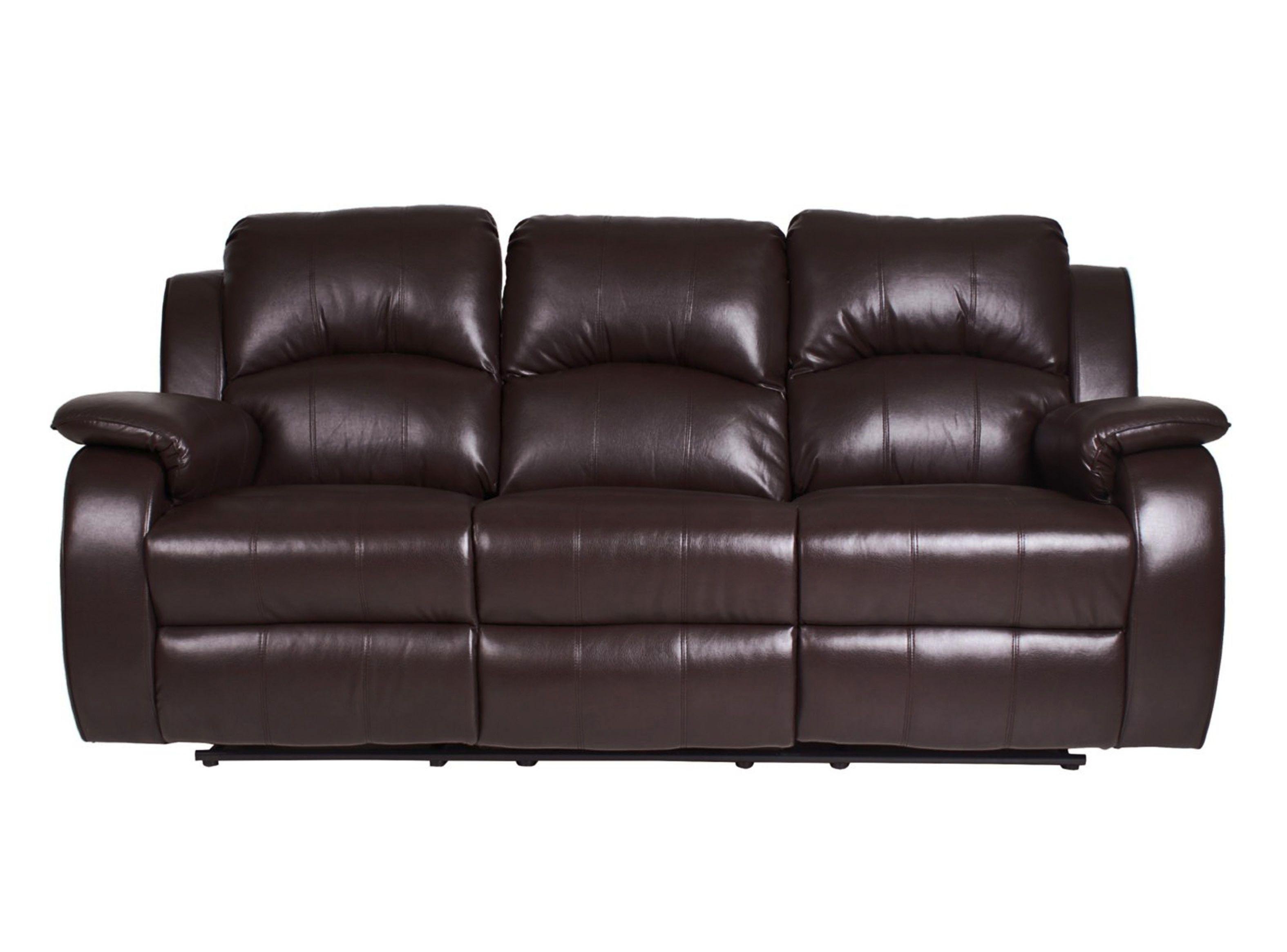Sofá Reclinable Drake Poliuretano 3 Cuerpos-1