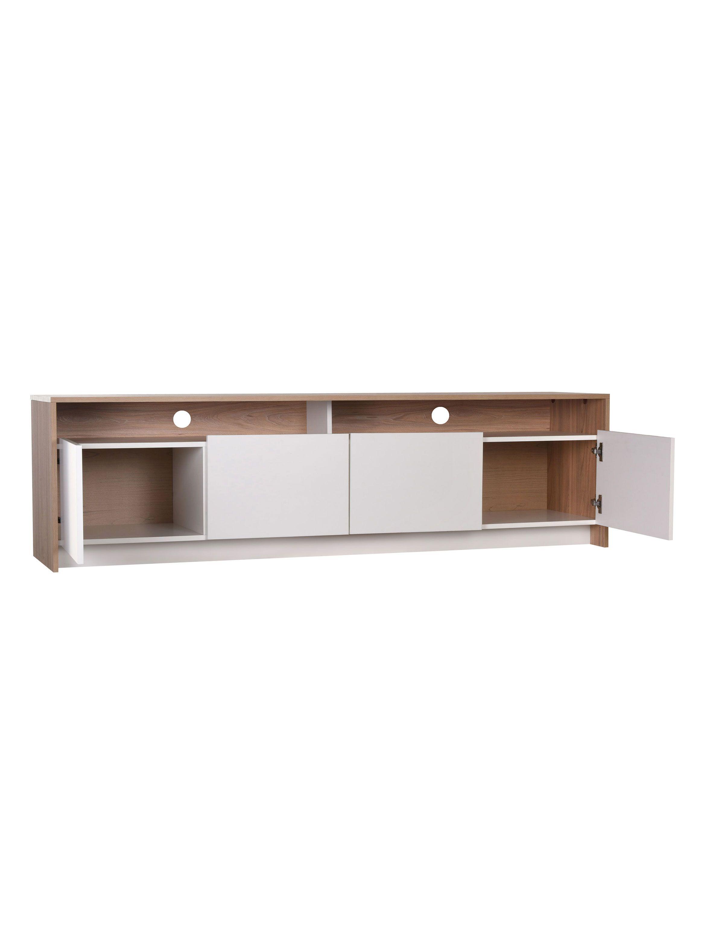 Rack Bajo Colbun 2P 2C Olmo-Blanco-3