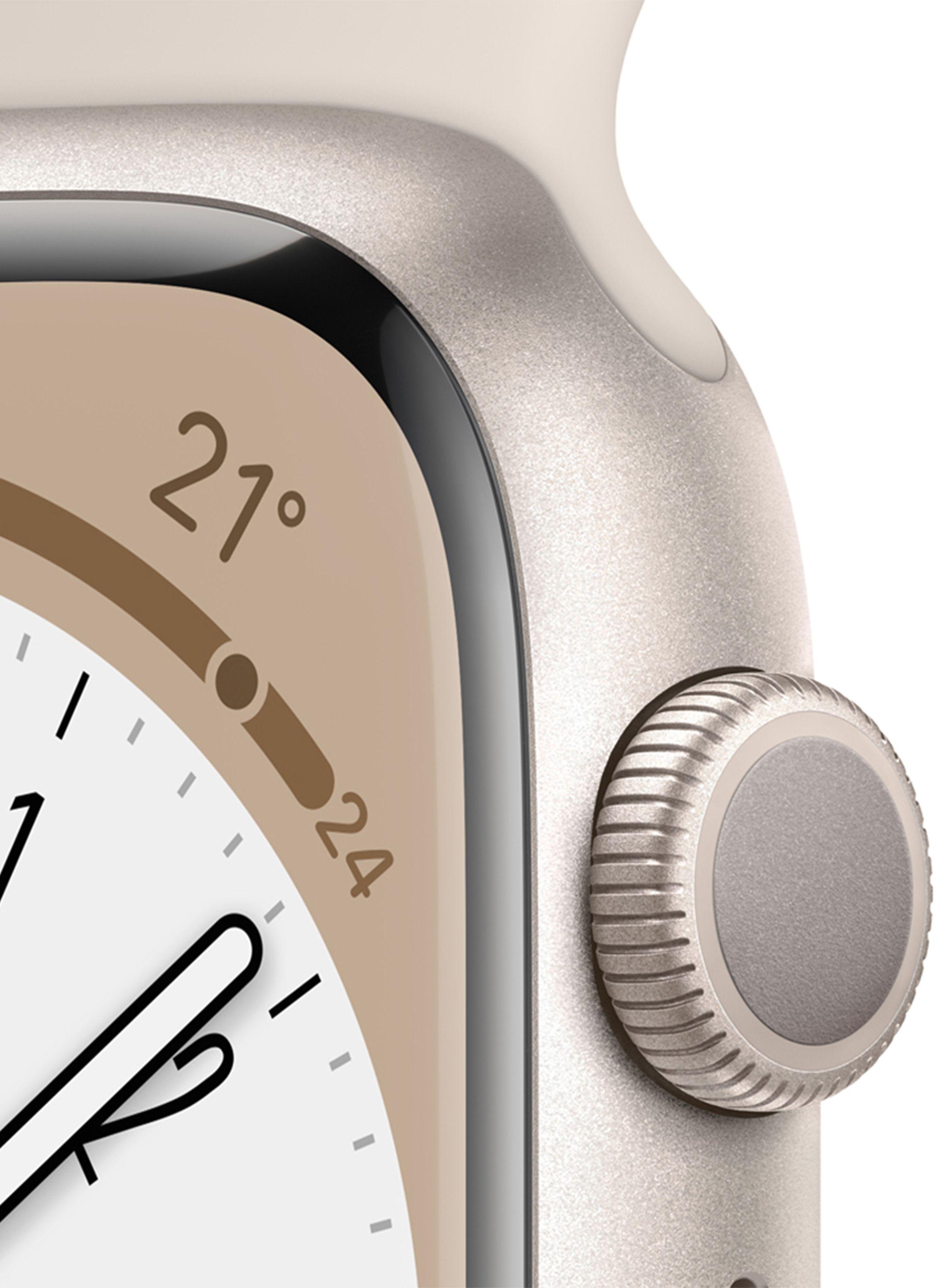 Apple Watch Series 8 41mm GPS Caja Aluminio y Correa Deportiva Blanco Estelar-2