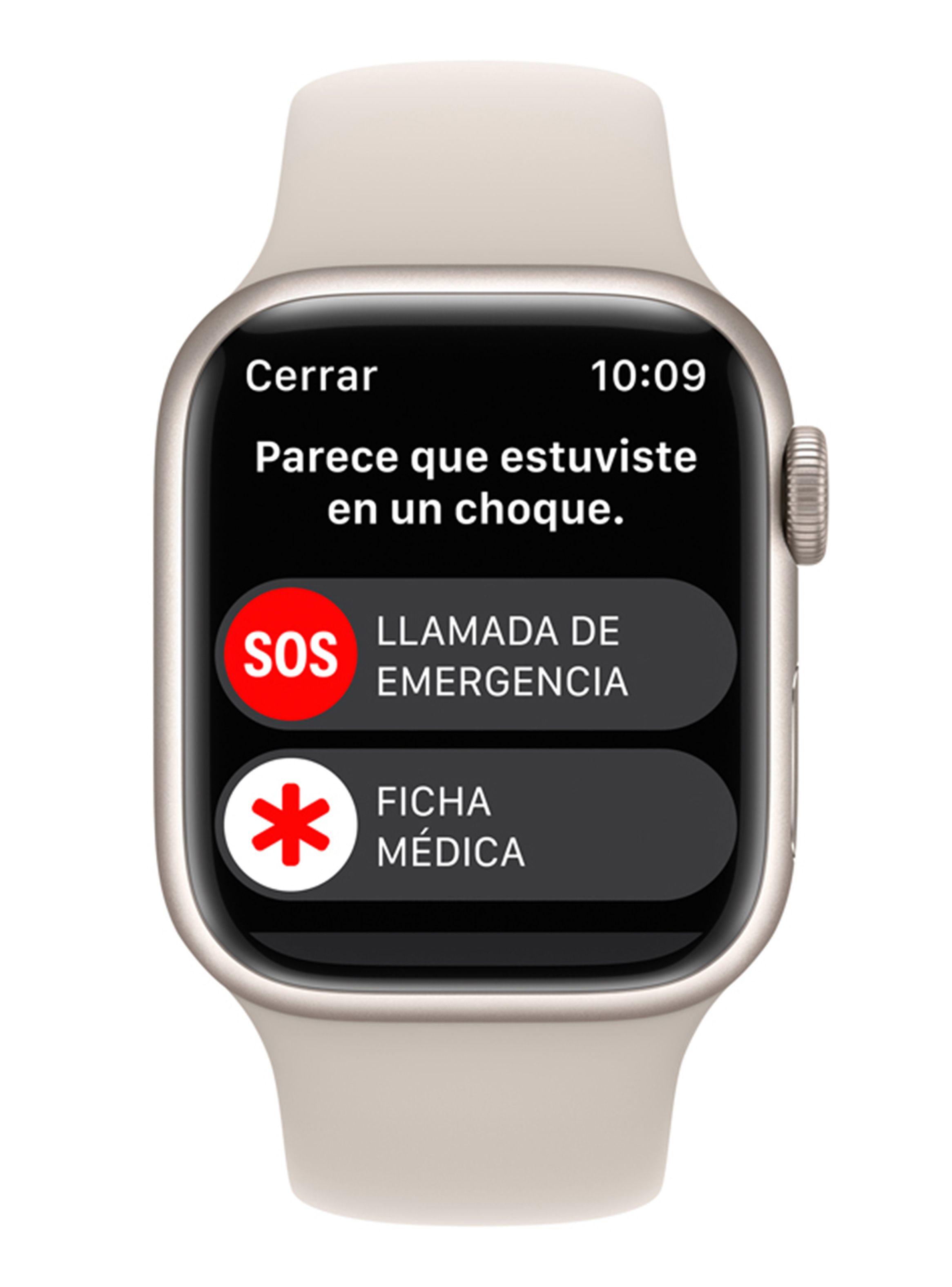 Apple Watch Series 8 41mm GPS Caja Aluminio y Correa Deportiva Blanco Estelar-5