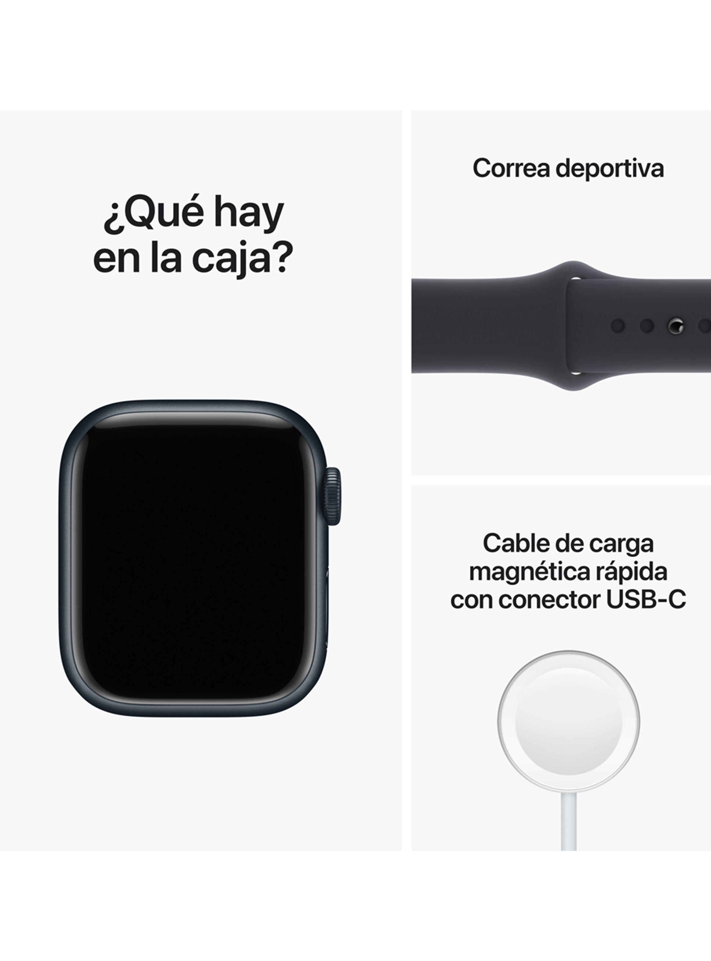 Apple Watch Series 8 41mm GPS Caja Aluminio y Correa Deportiva Medianoche-8