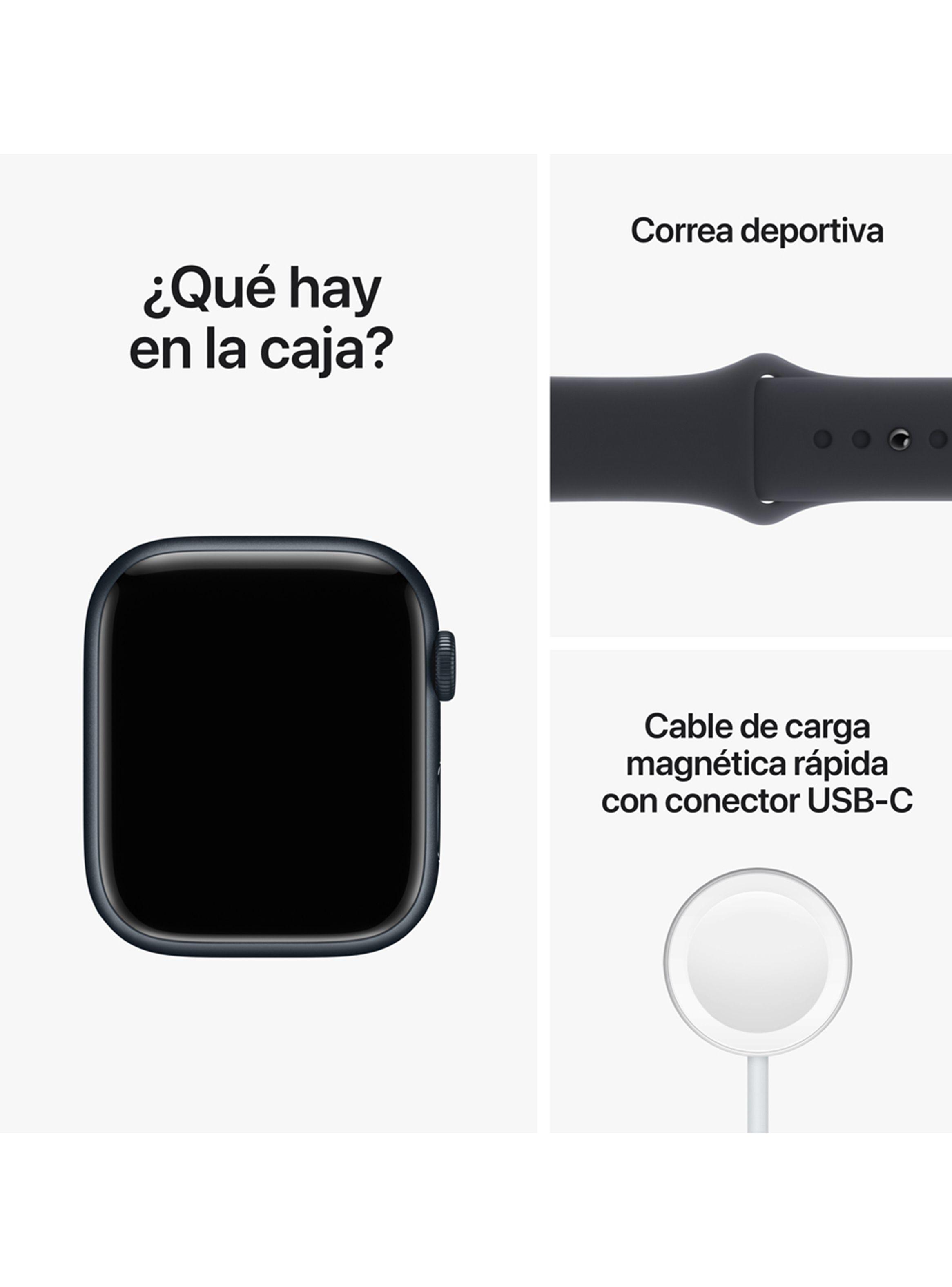 Apple Watch Series 8 45mm GPS Caja Aluminio y Correa Deportiva Medianoche-8