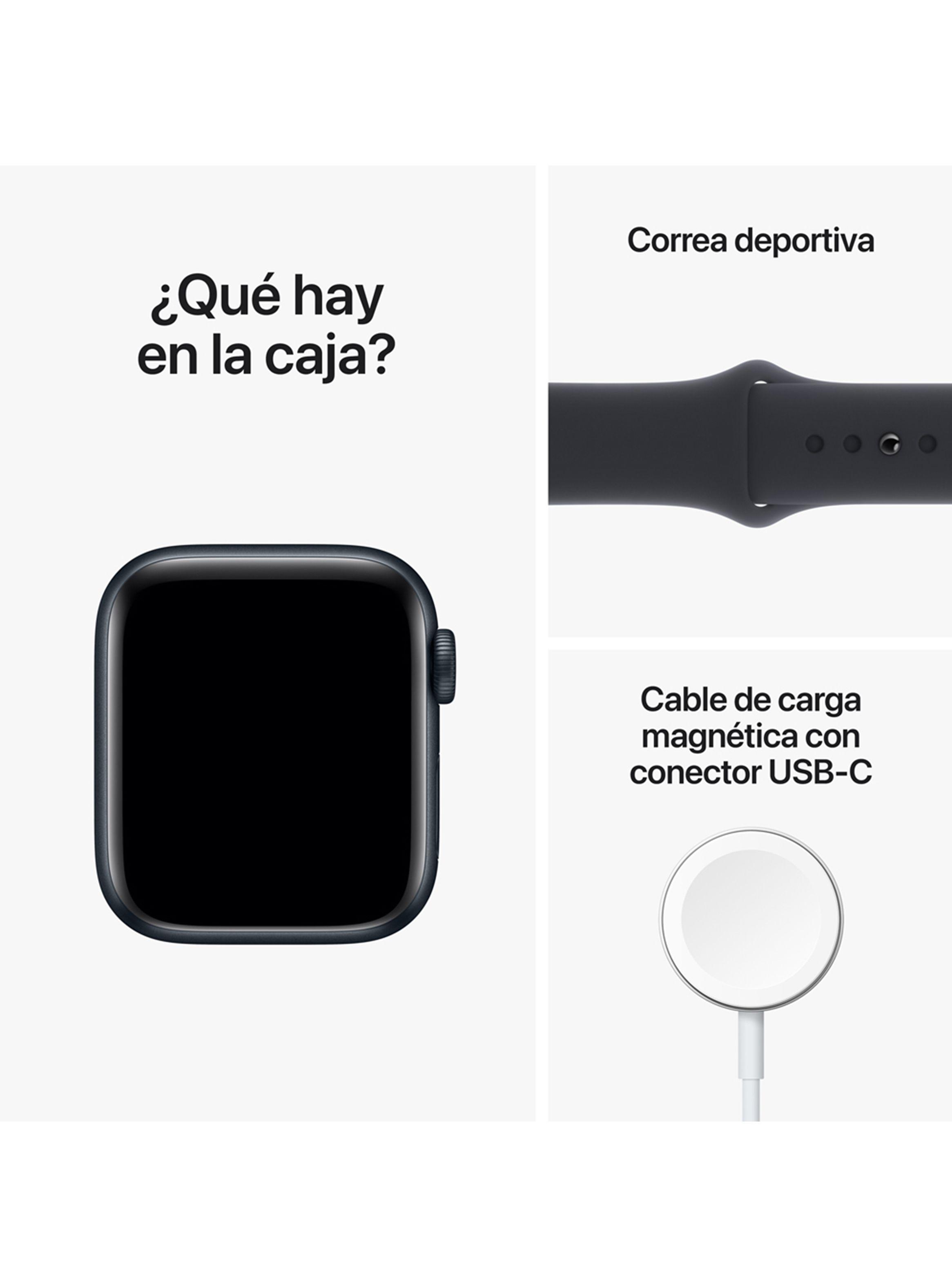 Apple Watch SE 40mm GPS Caja Aluminio y Correa Deportiva Medianoche-7