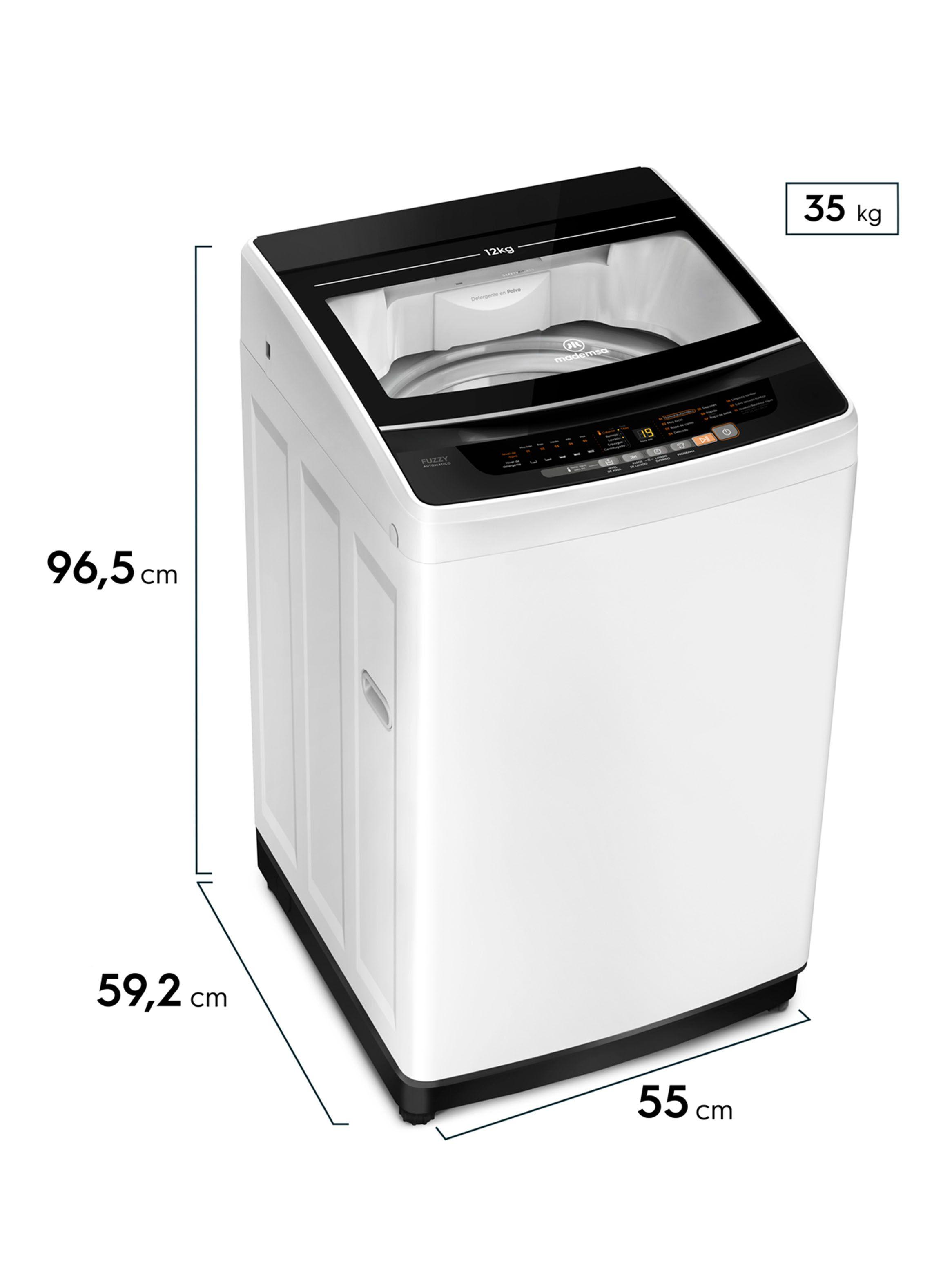 Lavadora Carga Superior 12 Kg BZG Blanca-1