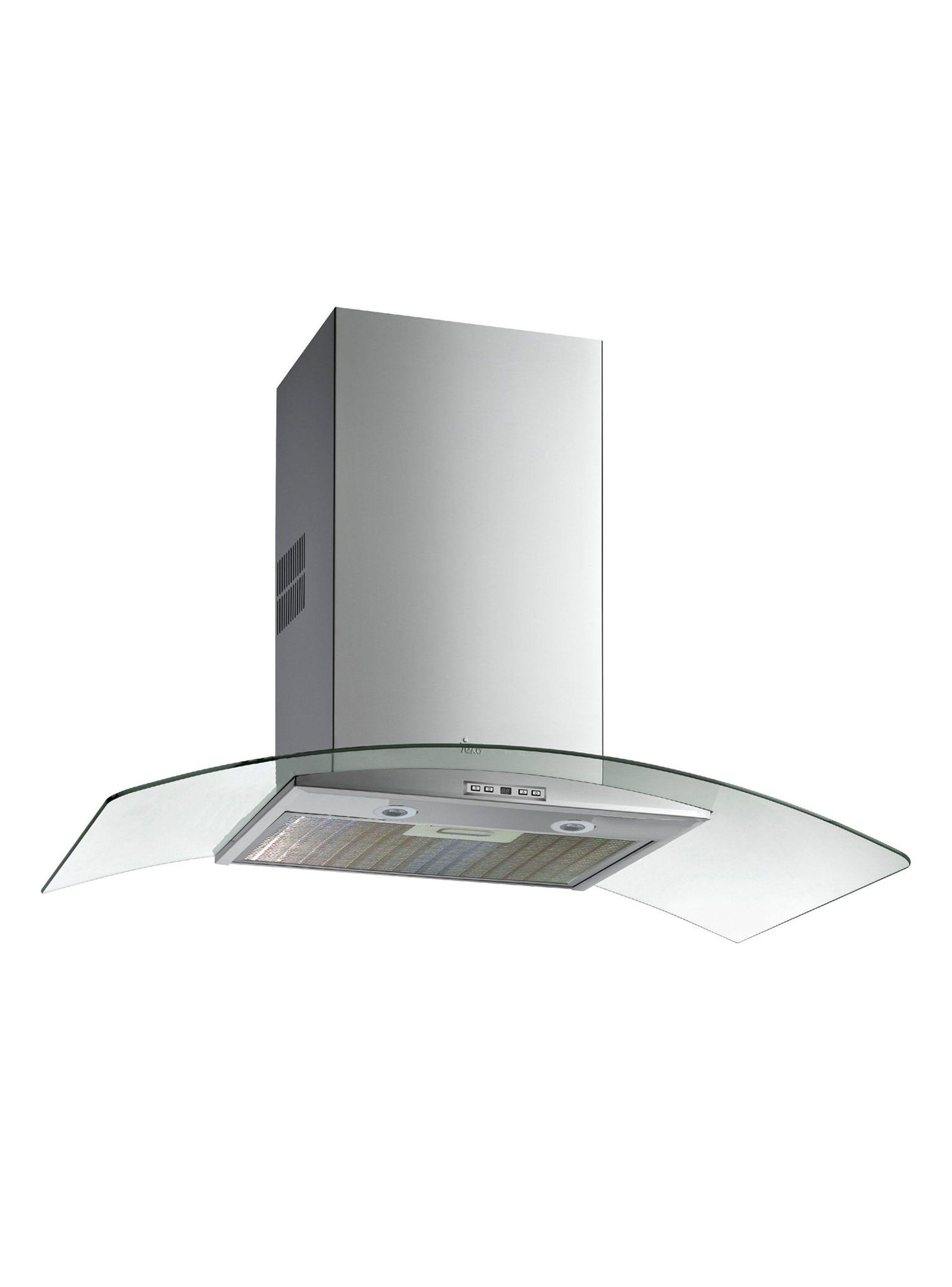 Campana Decorativa Pared NC980 Cristal Ultra Slim 90 cm-0