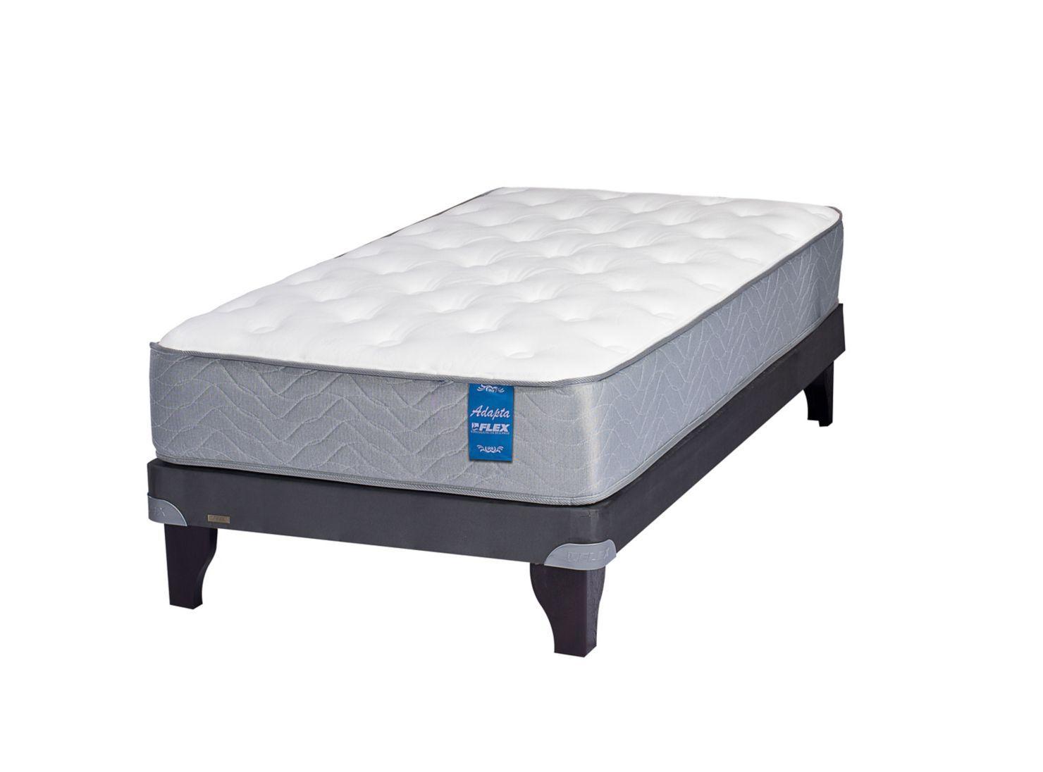Cama Europea Adapta 6 1.5 Plazas Gris-0