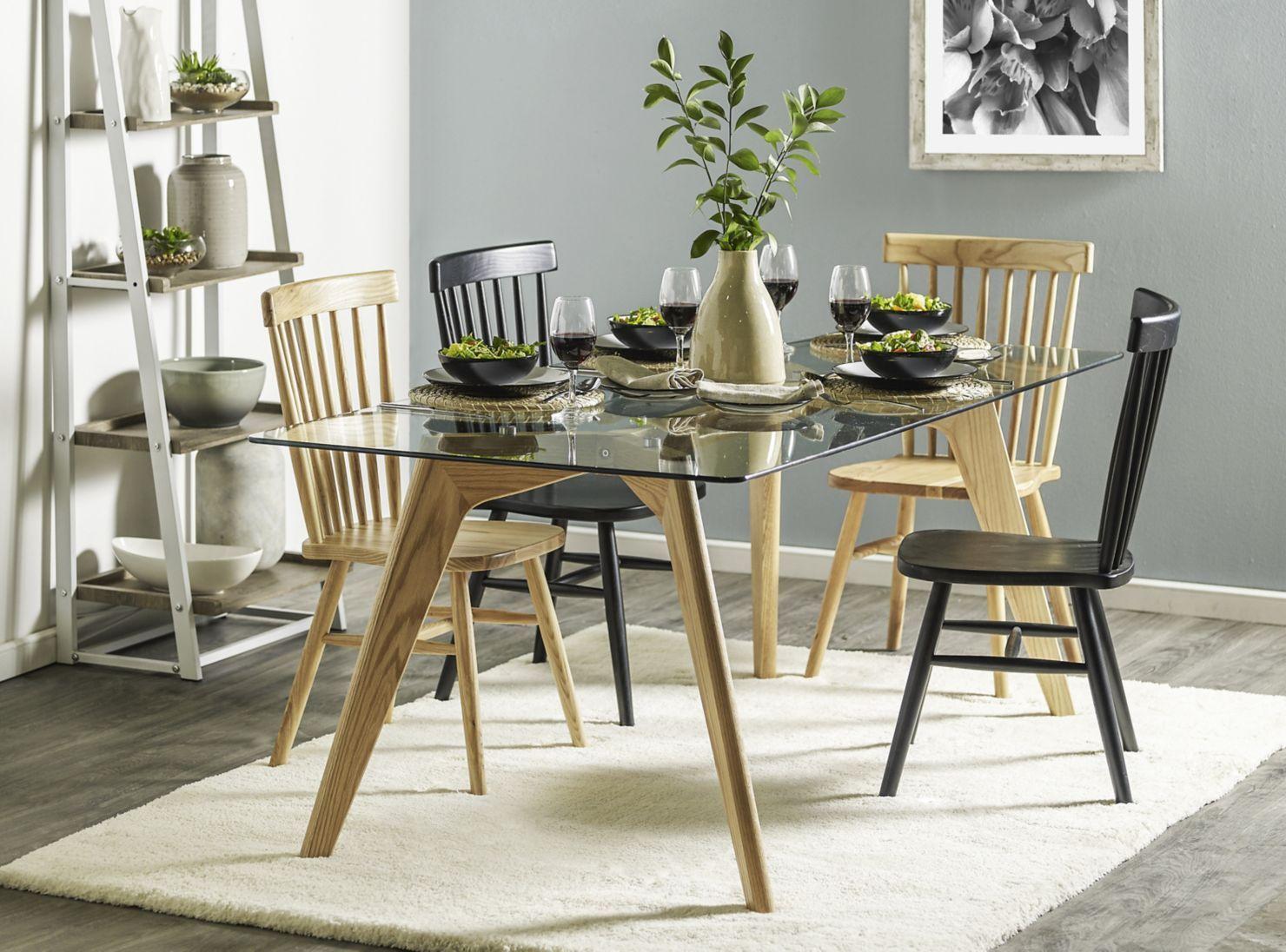 Mesa de Comedor Vidrio Arnold 120 x 80 cm-6