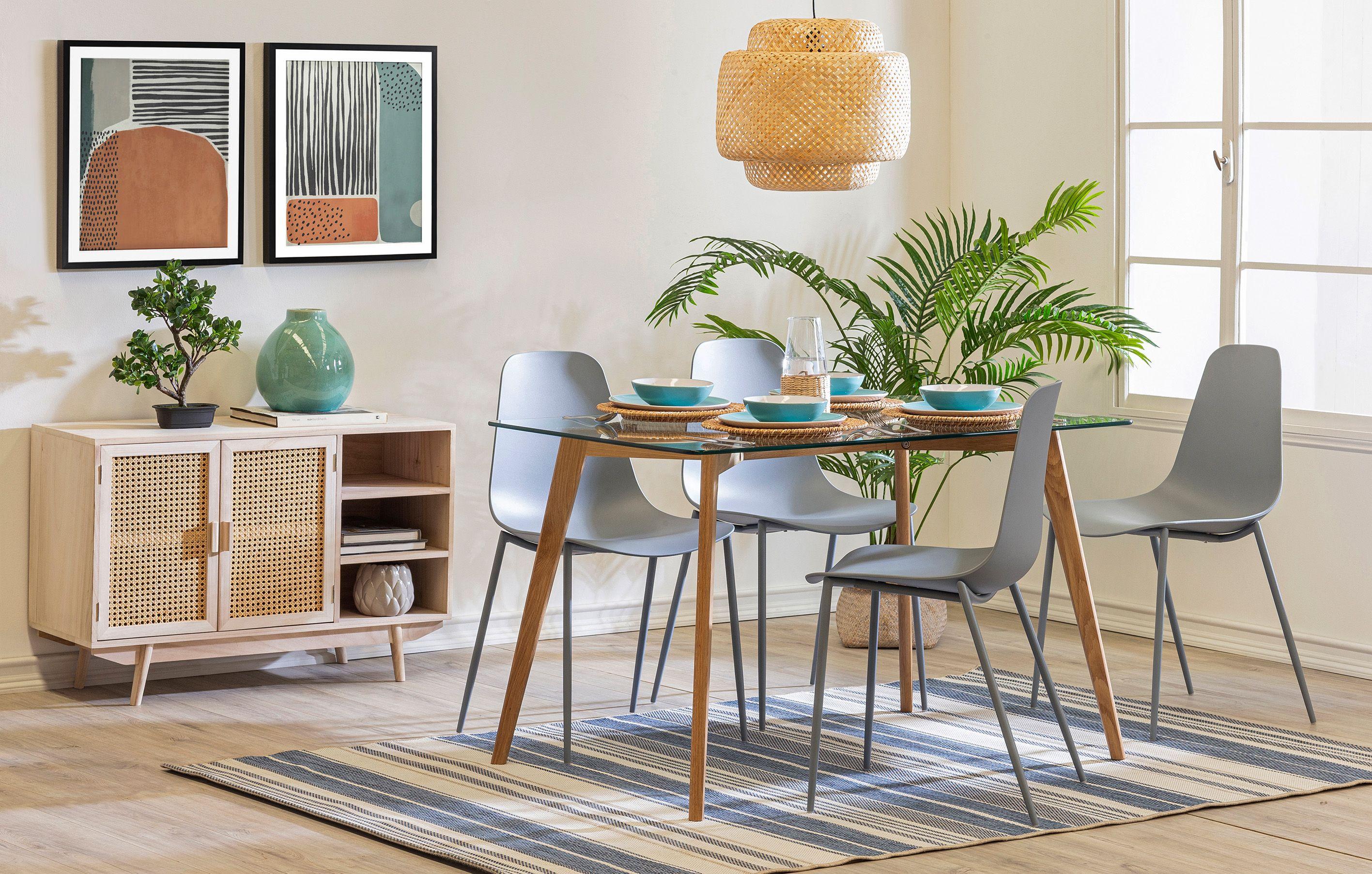 Mesa de Comedor Vidrio Arnold 120 x 80 cm-8