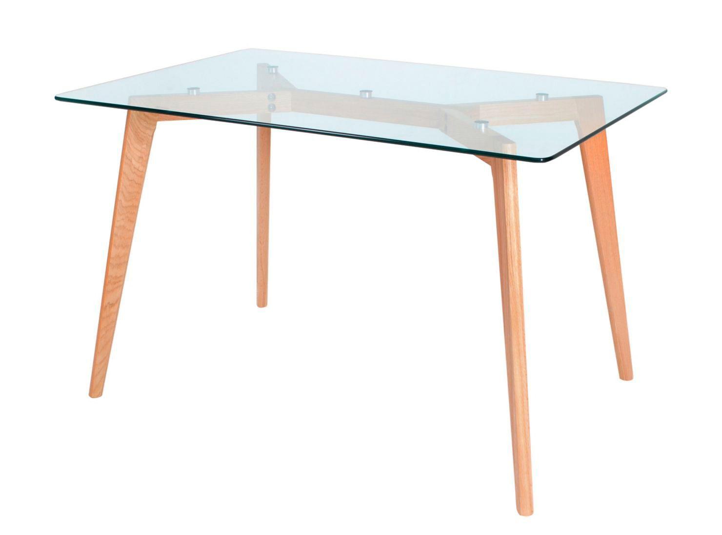 Mesa de Comedor Vidrio Arnold 120 x 80 cm-4