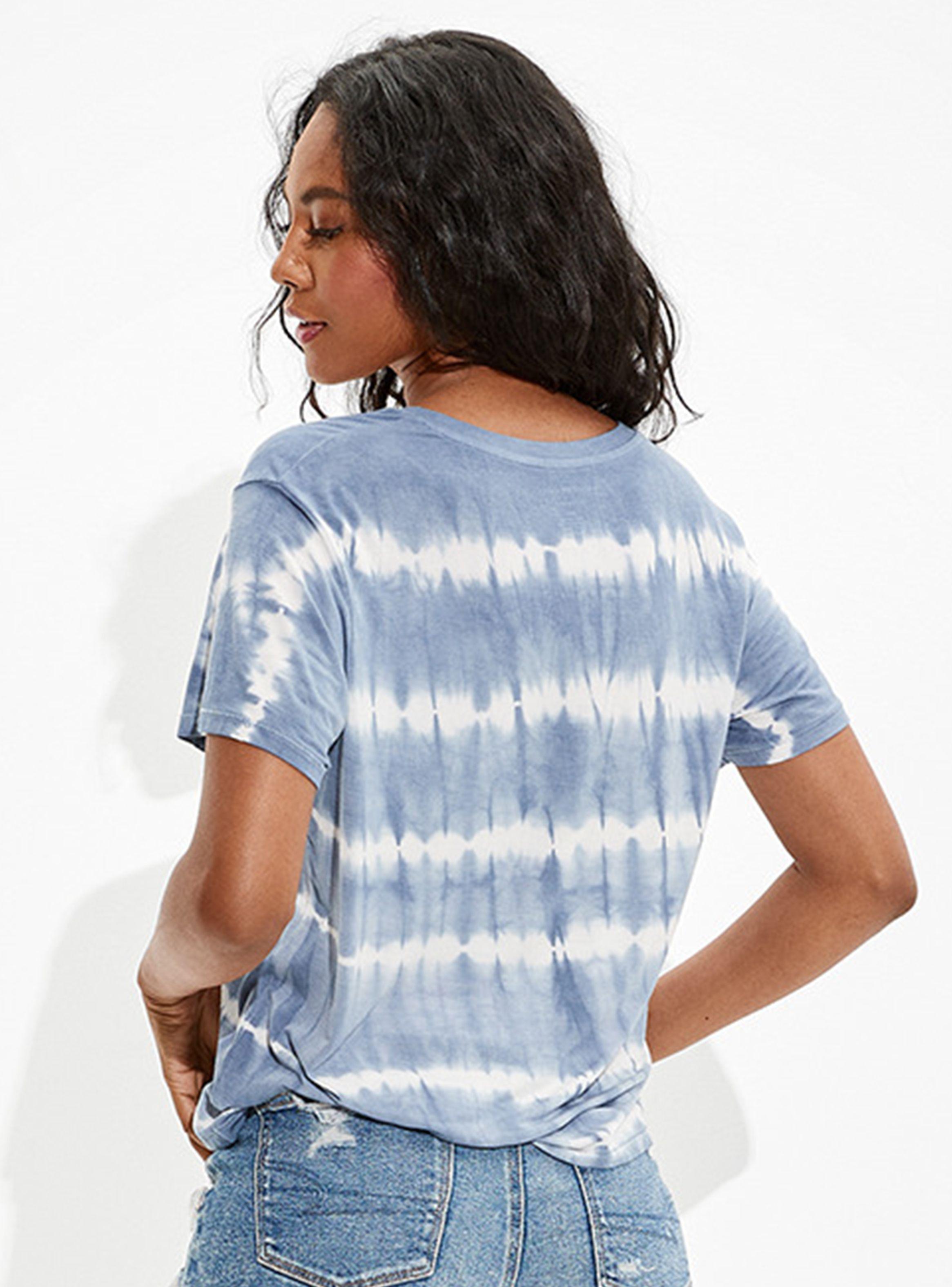 Polera American Eagle Cuello V Fav Tee 7770-1