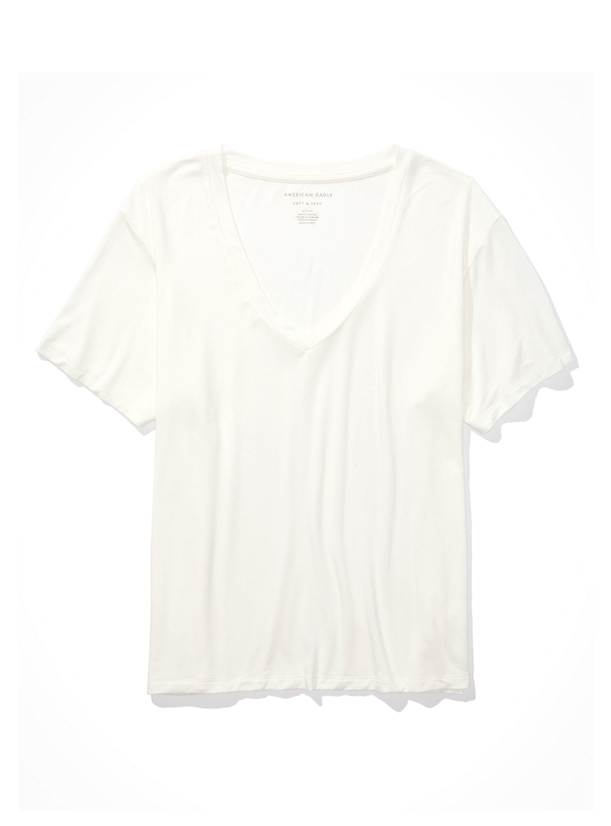Polera Cuello V Oversized Soft & Sexy-0