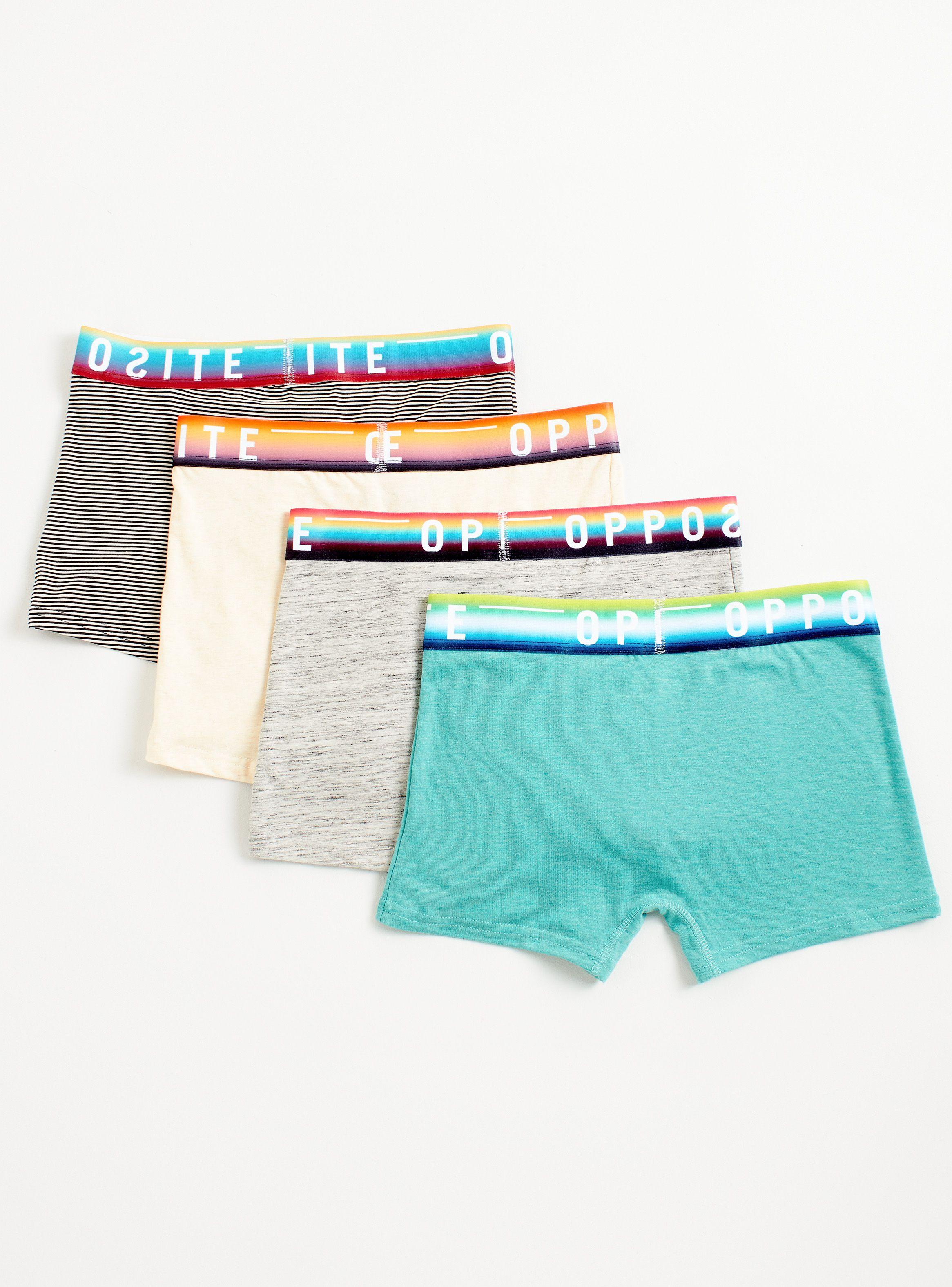 Boxer Opposite Pack 4 Básico Elástico Multicolor-1