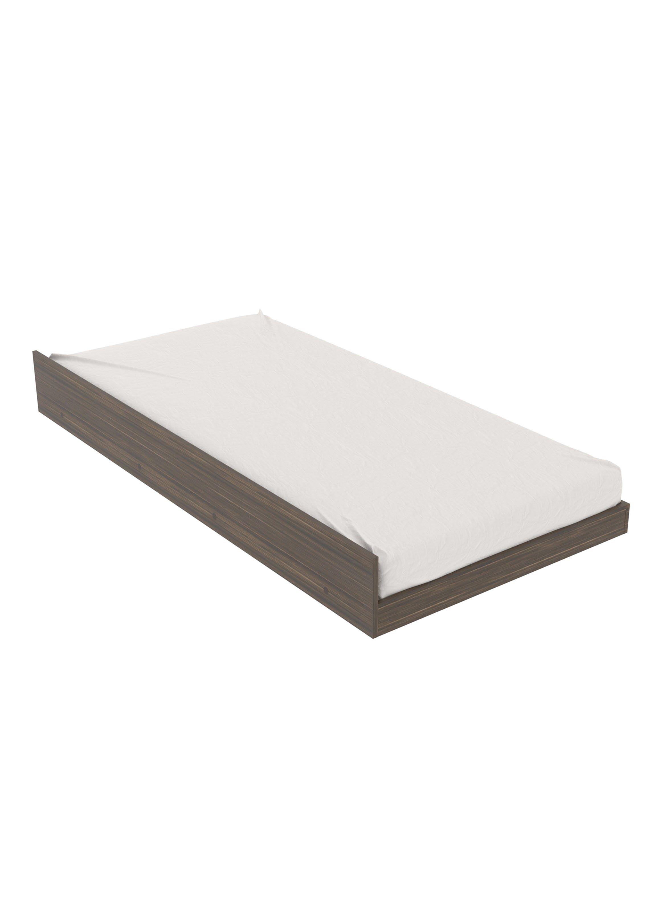 Cama 1P Nogal-Blanco Horizontal con Cama Nido Base Sommier-4