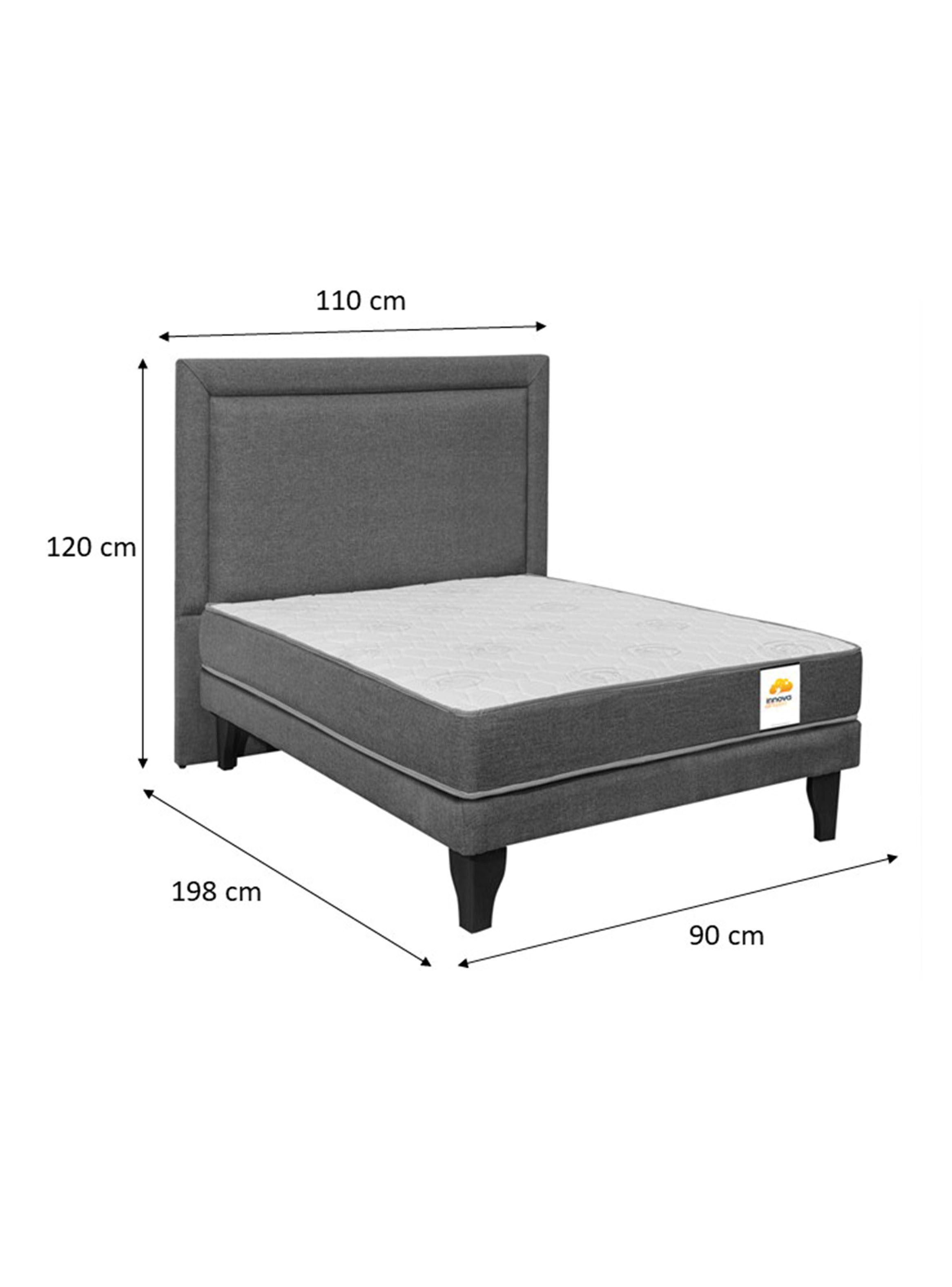 Colchón Ecowinner + Respaldo + Base 1 Plaza-1