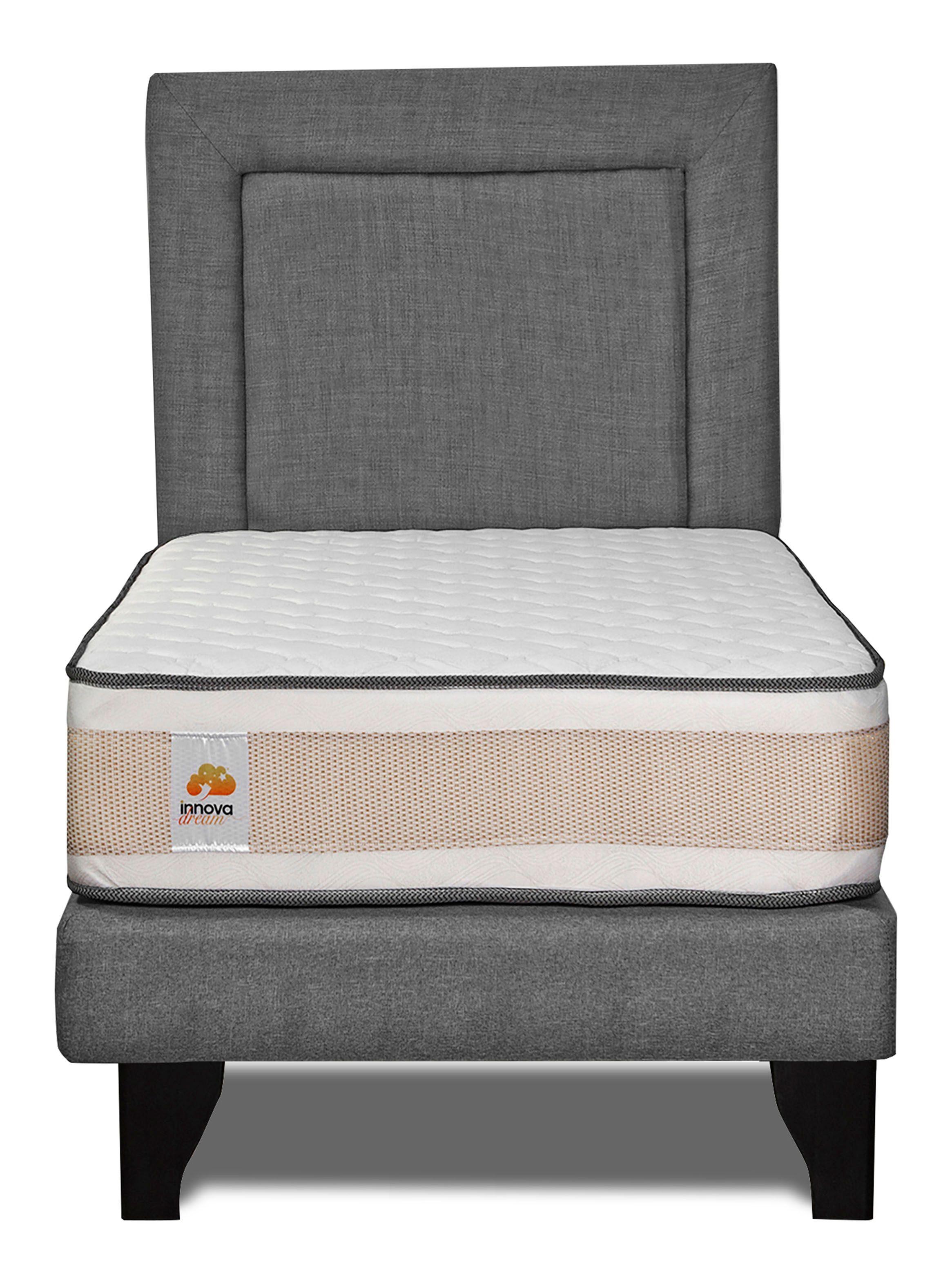 Colchón Ecowinner + Respaldo + Base 1 Plaza-2