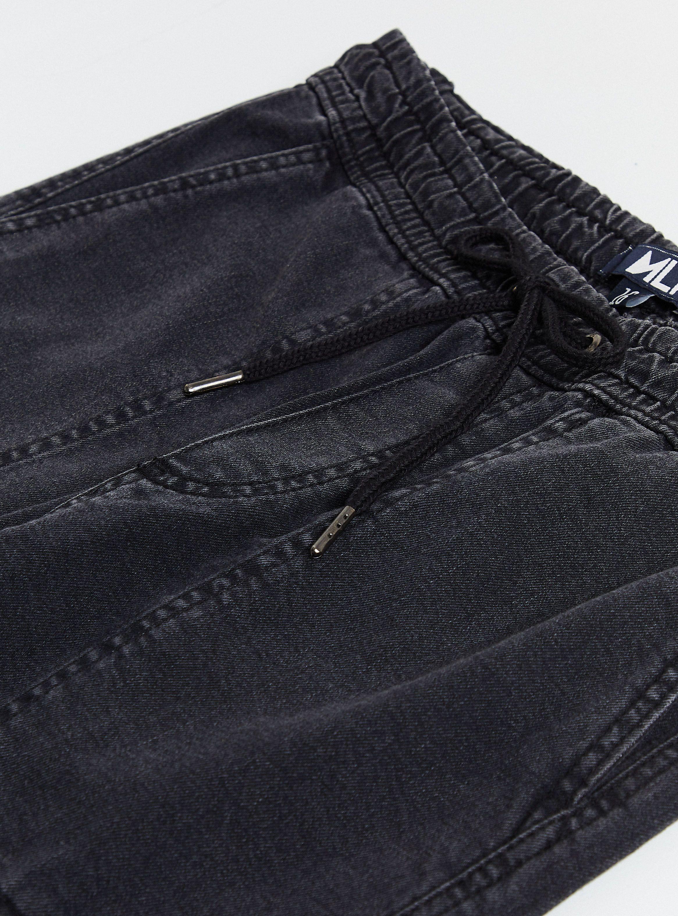 Jeans Cintura Elasticada y Bolsillo Cargo-2
