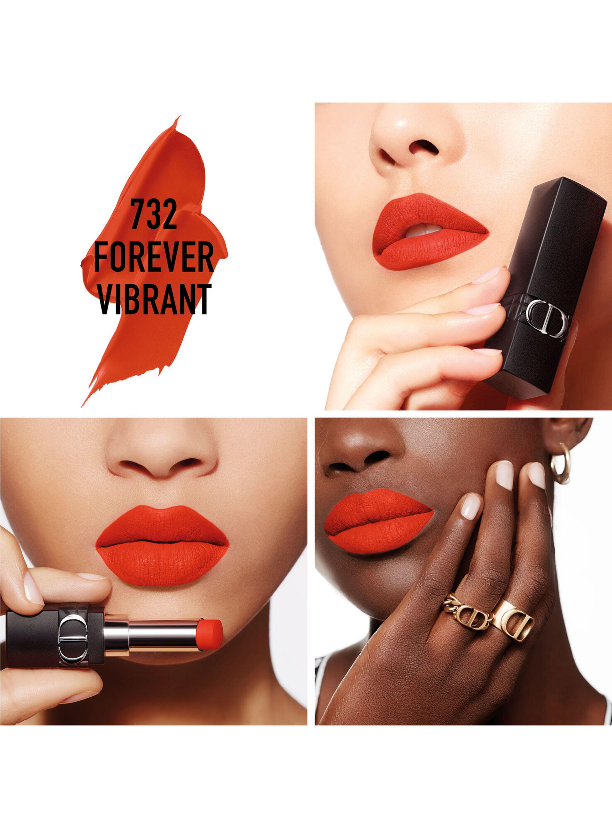 Labial Rouge Dior Forever 732 Forever Vibrant 3.2g-3