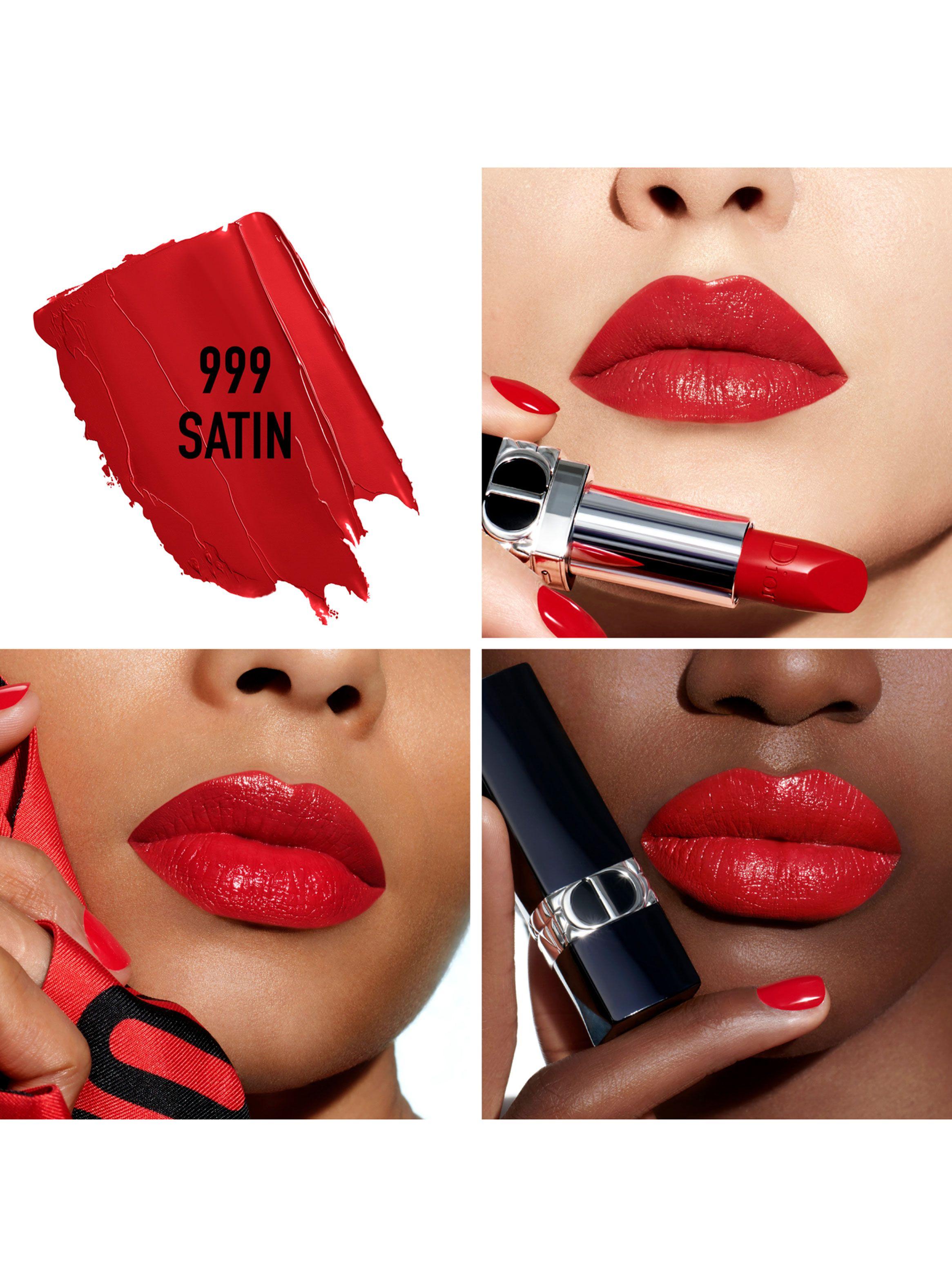 Rouge Dior Barra de Labios Recarga 999 Satin 3.5 gr-4