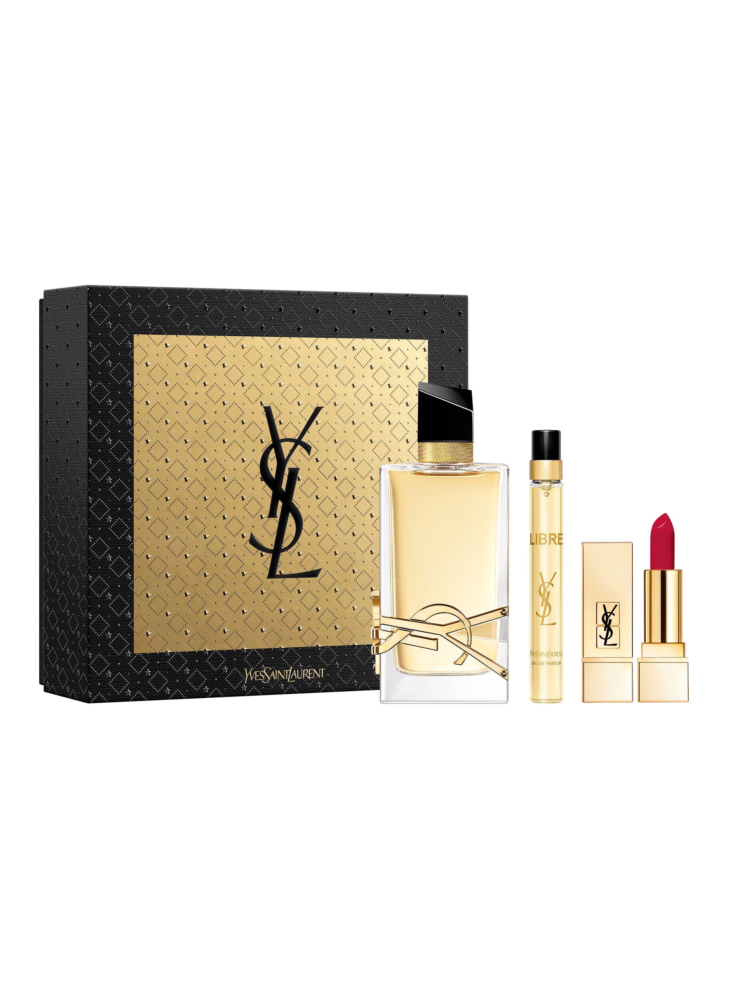 Set Perfume Libre EDP Mujer 90 ml + EDP 10 ml + Labial Mini Rouge Pur Couture 21-0