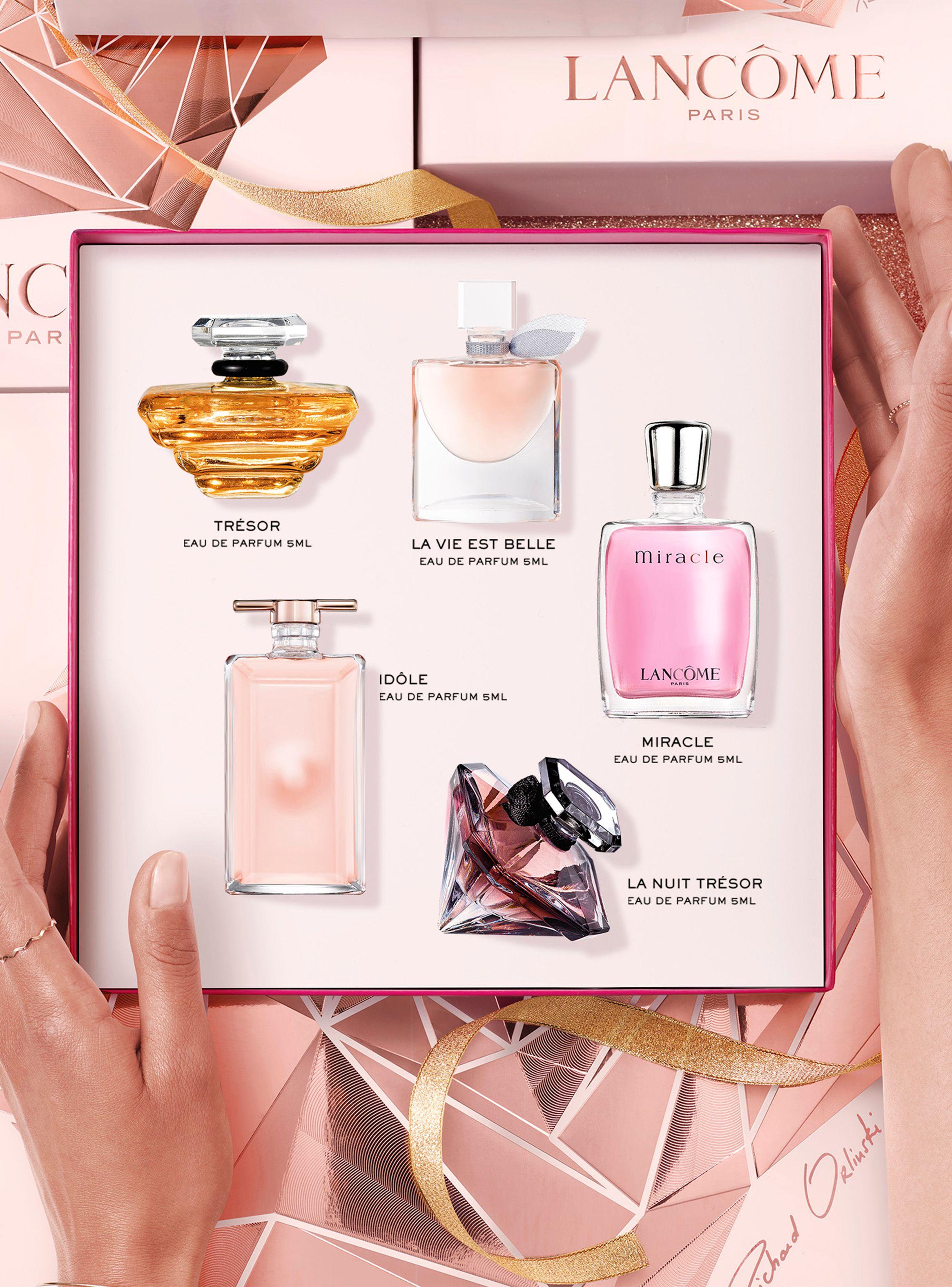 Set Trésor EDP 7.5 ml + La Nuit Tresor EDP 5 ml + La Vie Est Belle EDP 4 ml + Miracle EDP 5 ml + Idôle EDP 5 ml-2