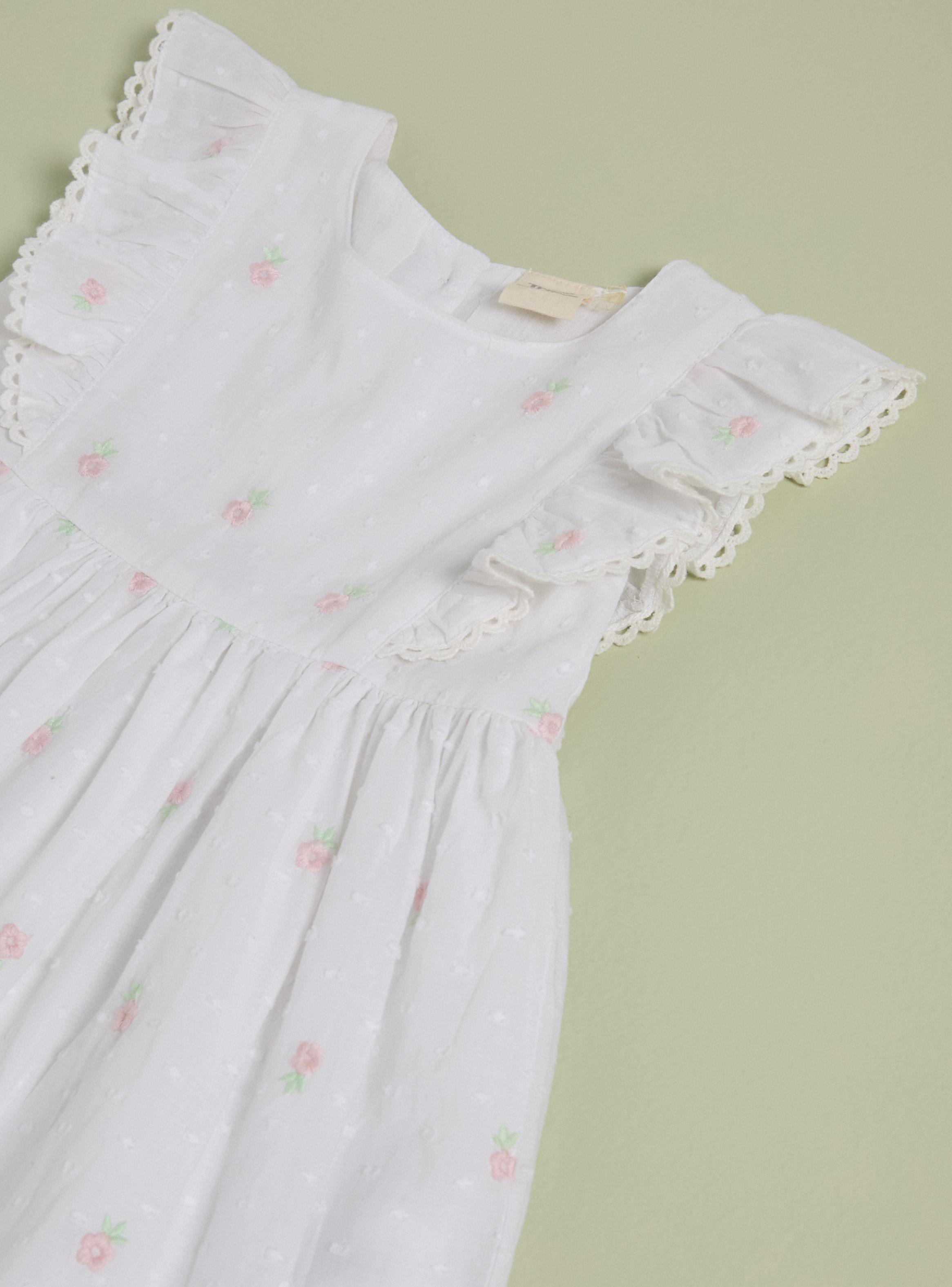 Vestido Vuelos con Bordados Niña-2