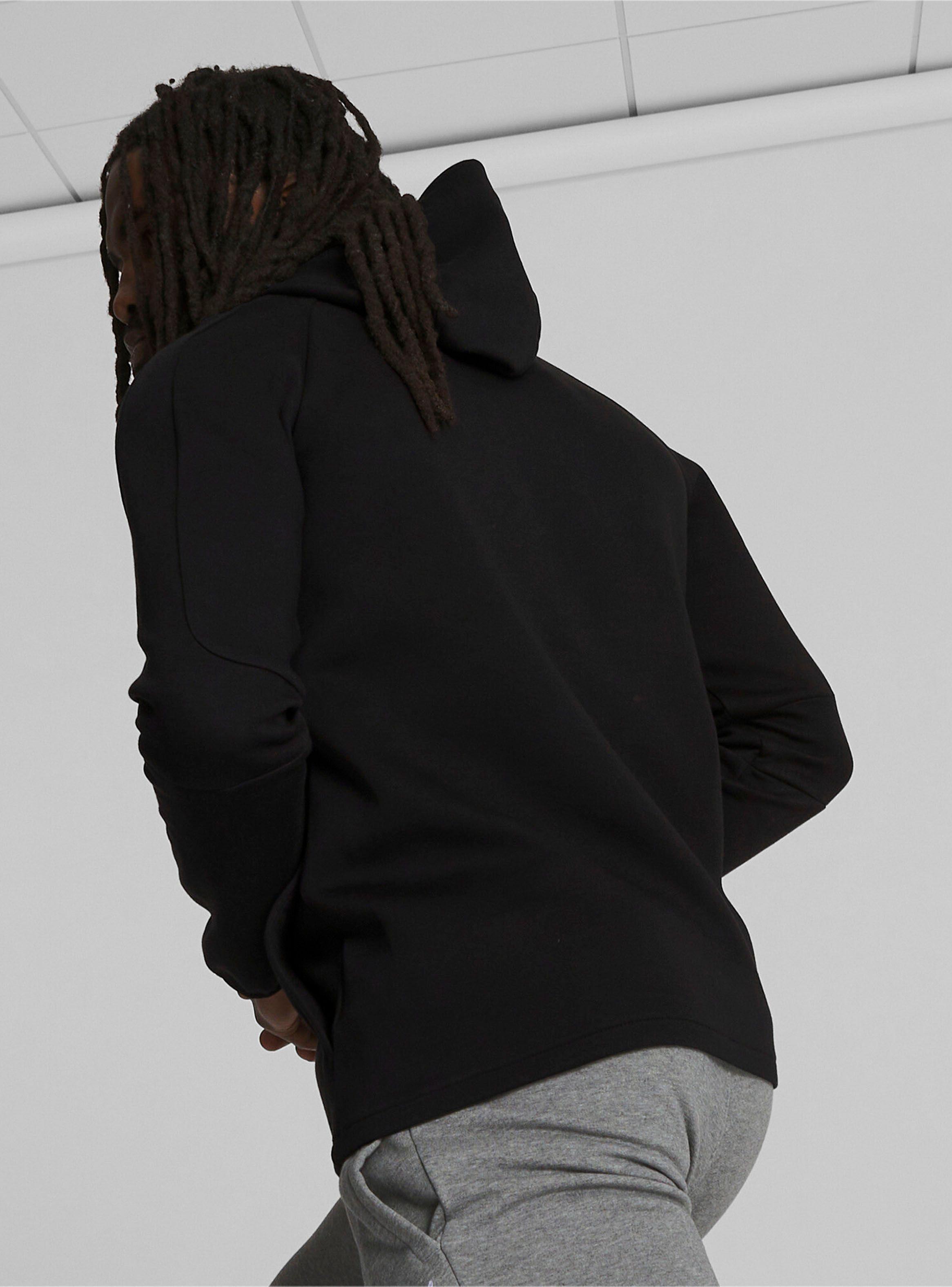 Polerón Evostripe Core FZ Hoodie Negro Hombre-1