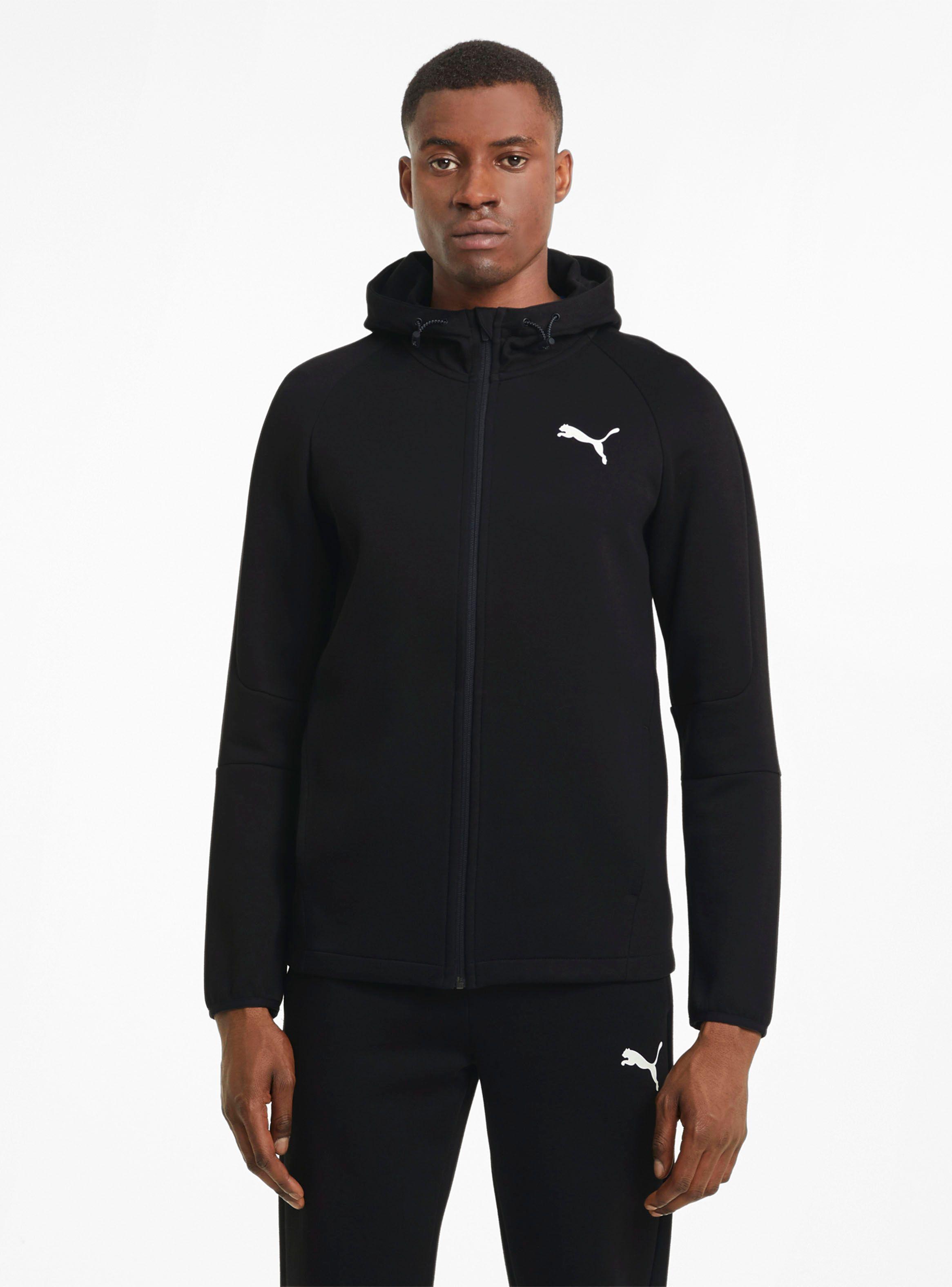 Polerón Evostripe Core FZ Hoodie Negro Hombre-3