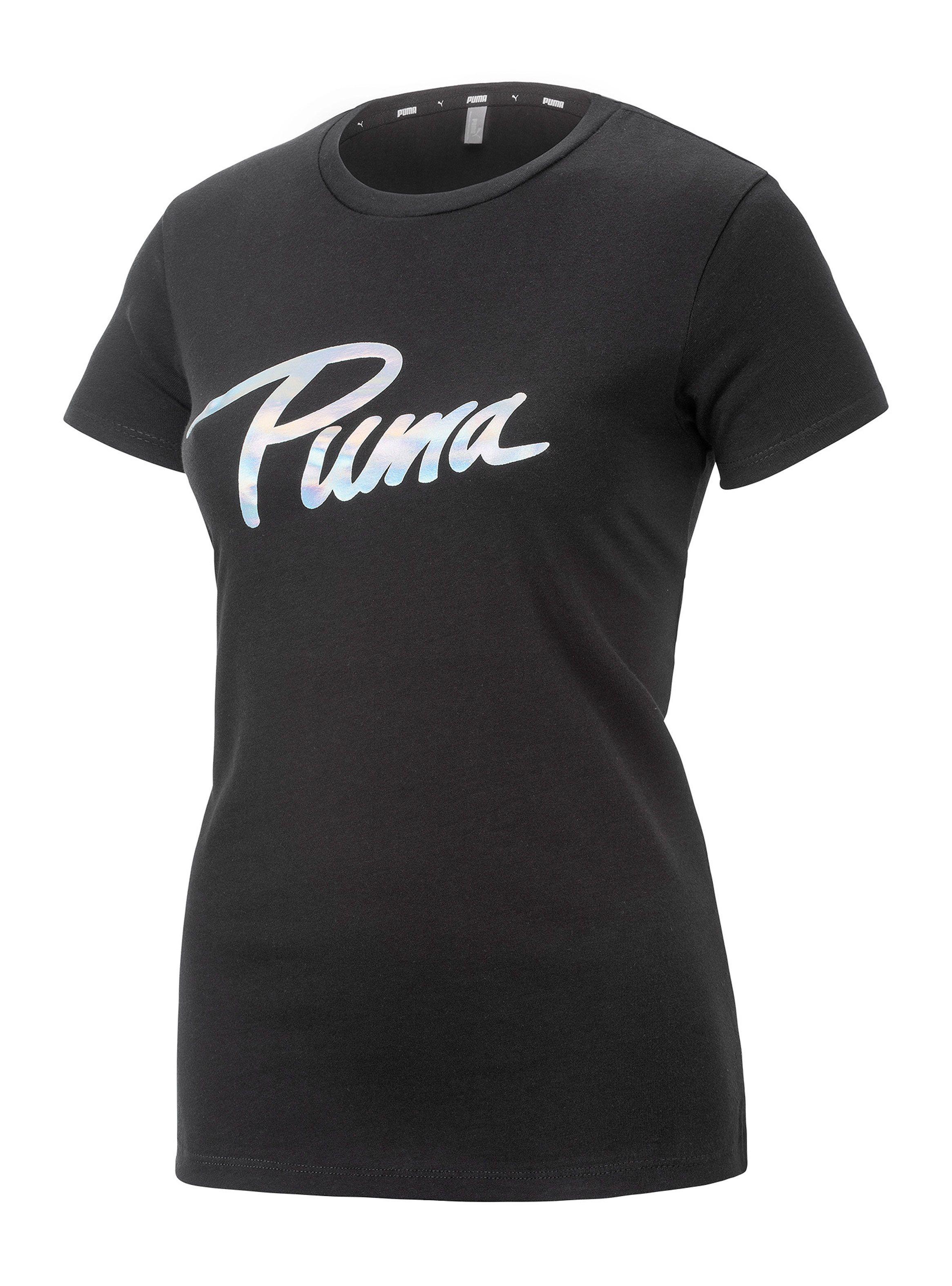Polera Iridescent Graphic Tee Negro Mujer-0