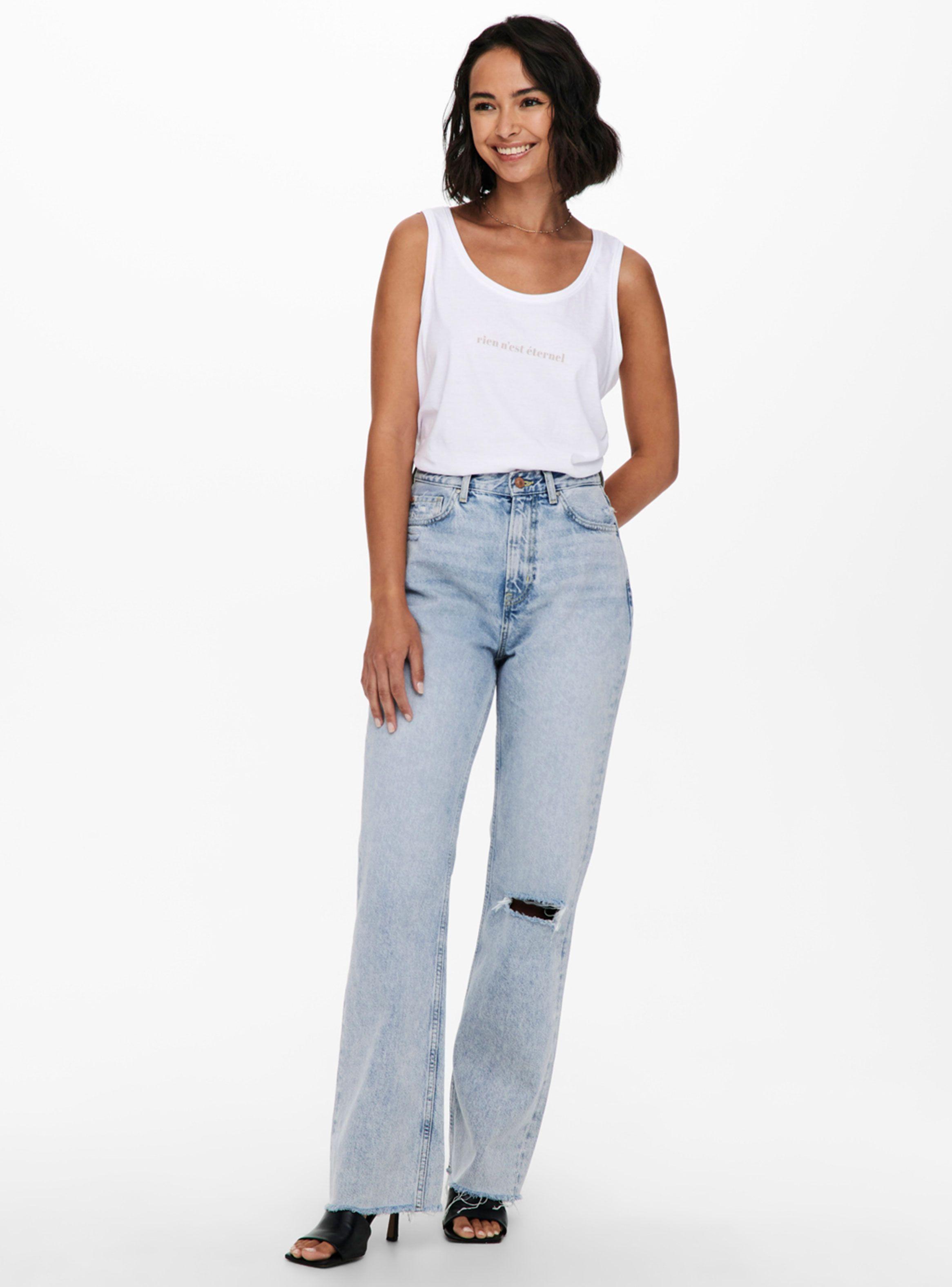 Jeans Azul Claro Tiro Alto-3
