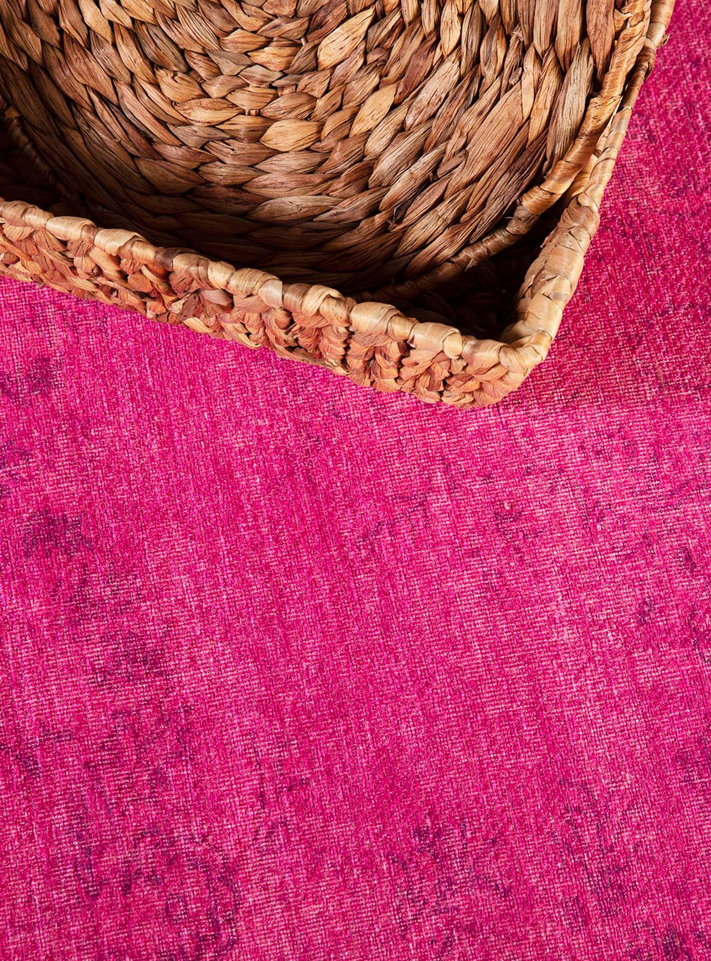 Bajada de Cama Vintage 80x120 cm Fucsia-2